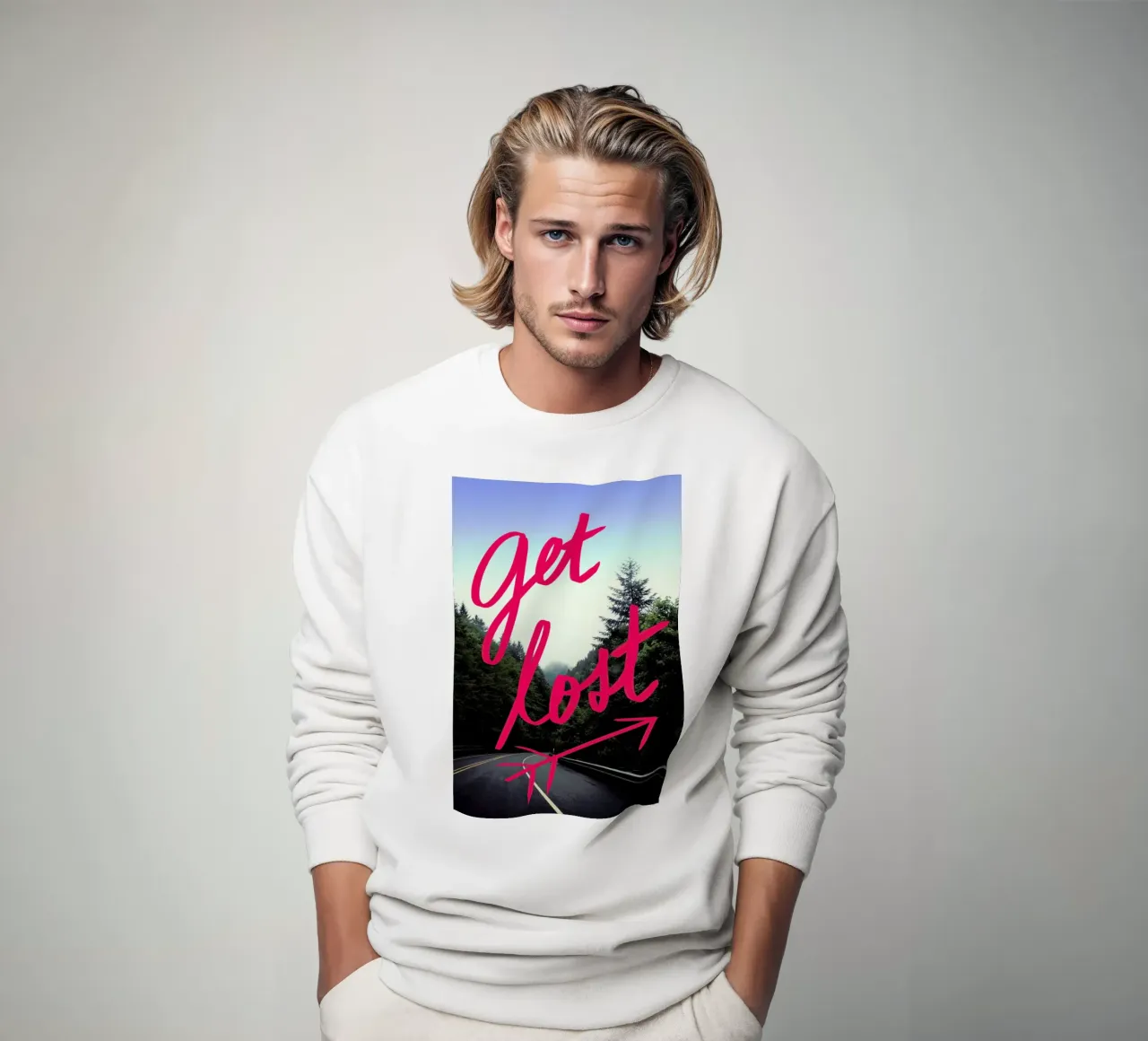 Get Lost sweatshirt by Leah Flores