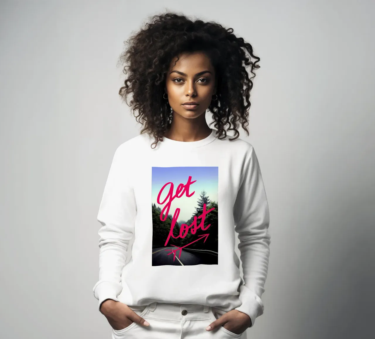 Get Lost sweatshirt by Leah Flores