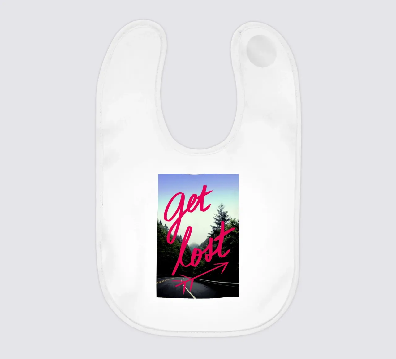 Get Lost babero de Leah Flores