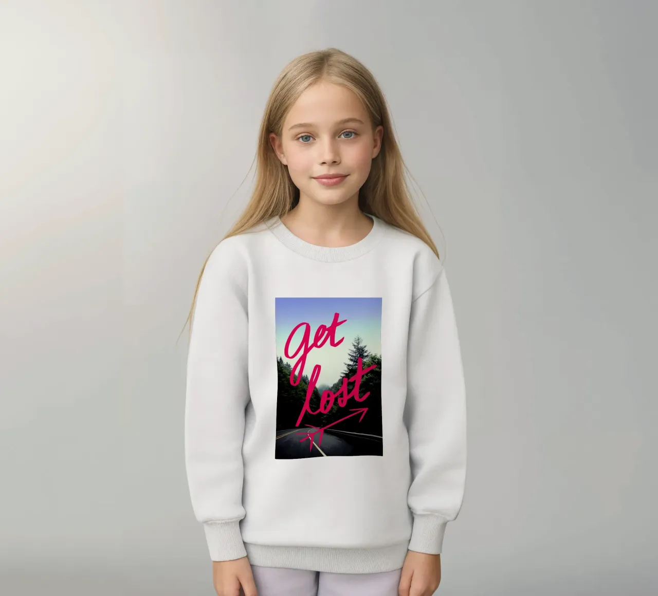 Get Lost kids sweatshirt by Leah Flores