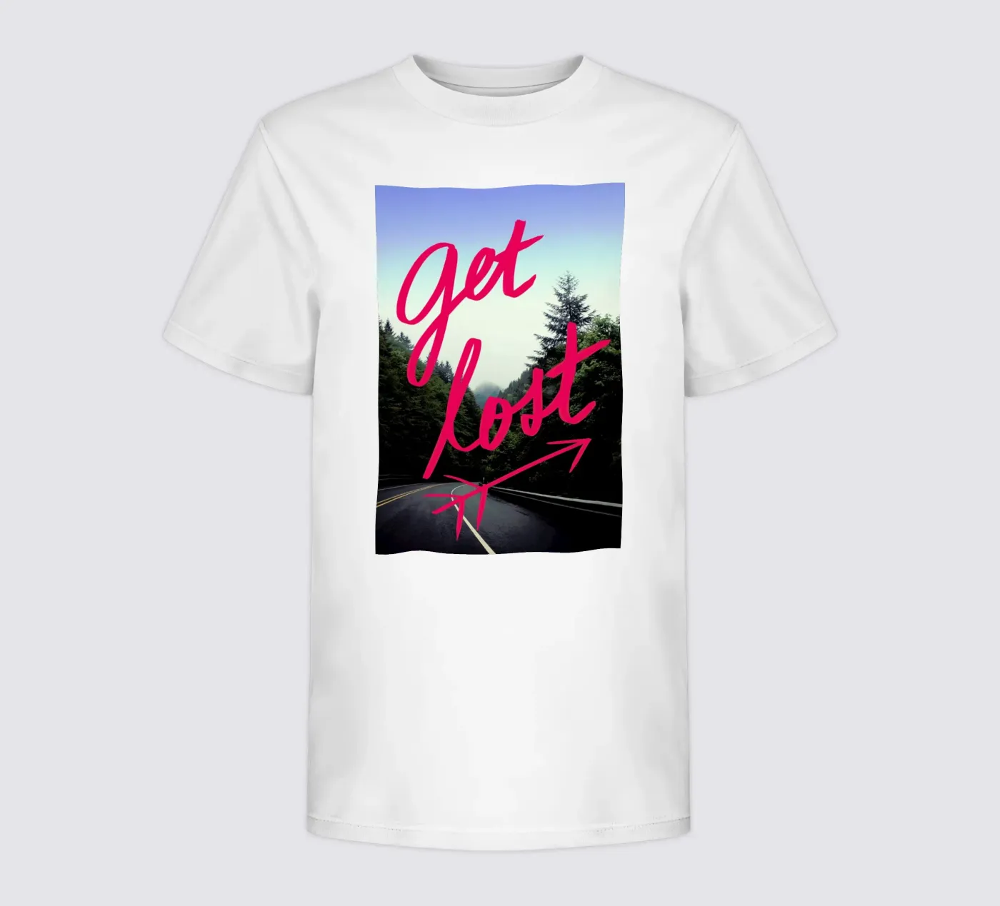 Get Lost kinder t-shirt van Leah Flores