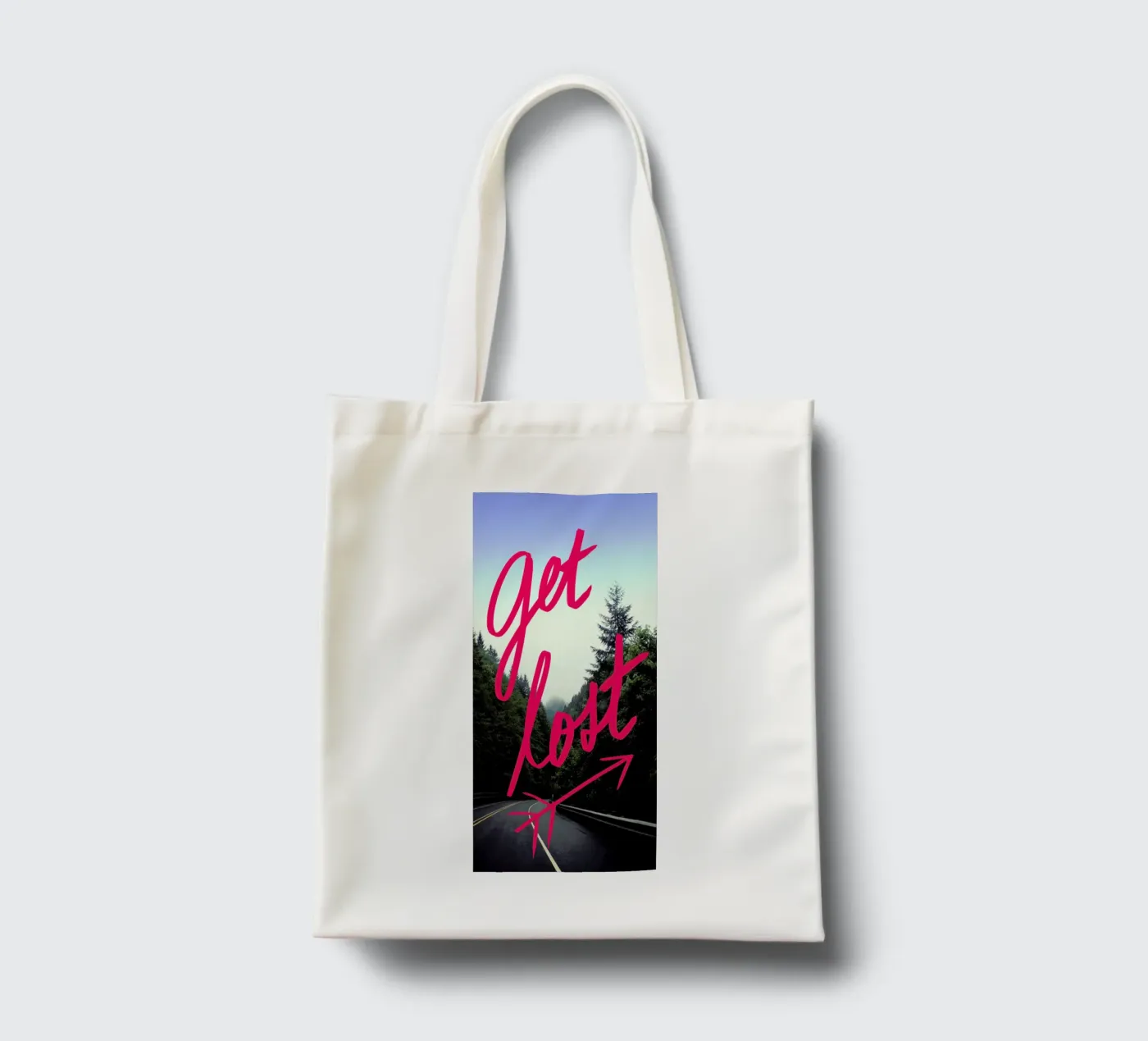 Get Lost borsa in juta da Leah Flores