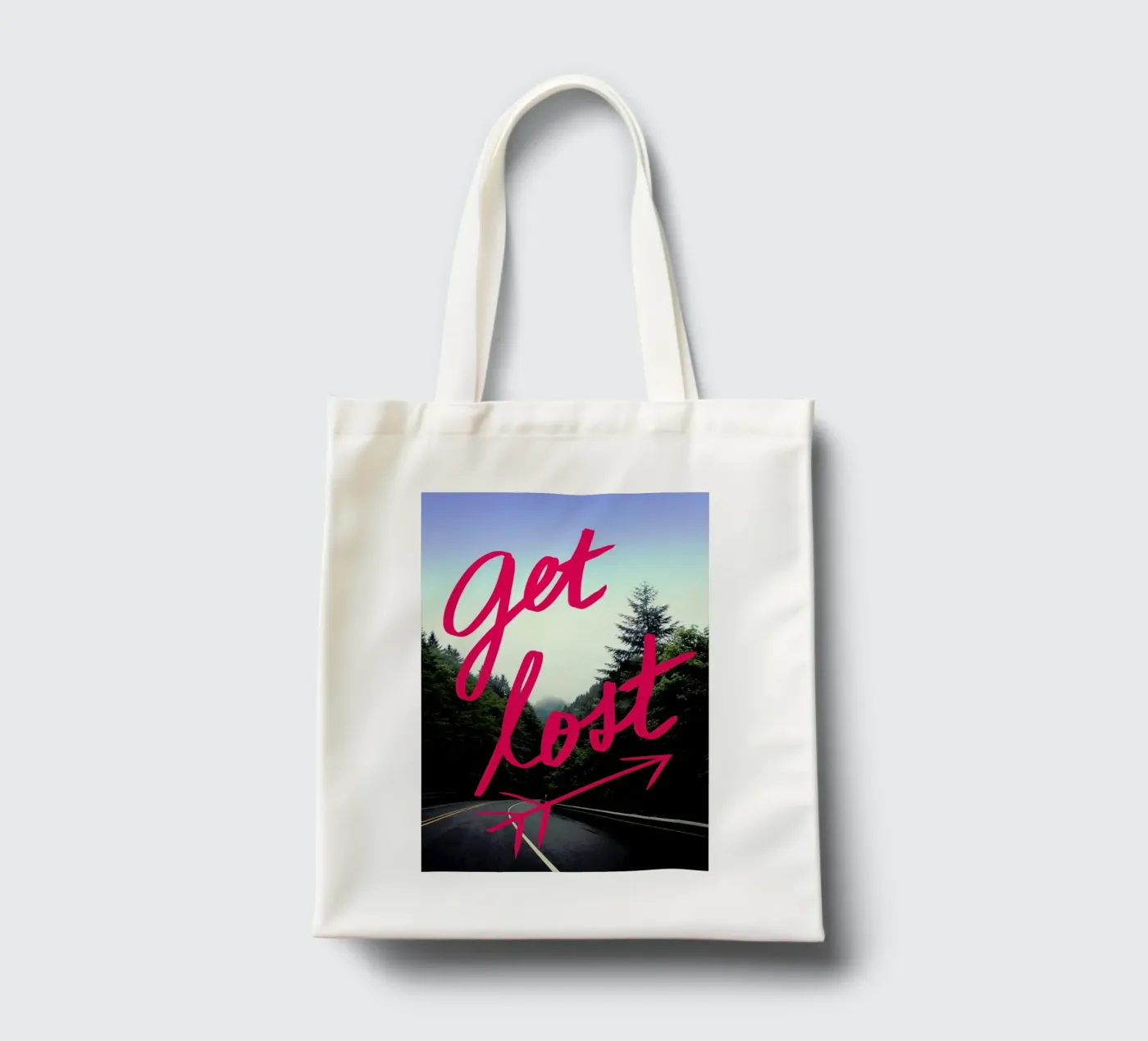 Get Lost borsa in juta da Leah Flores