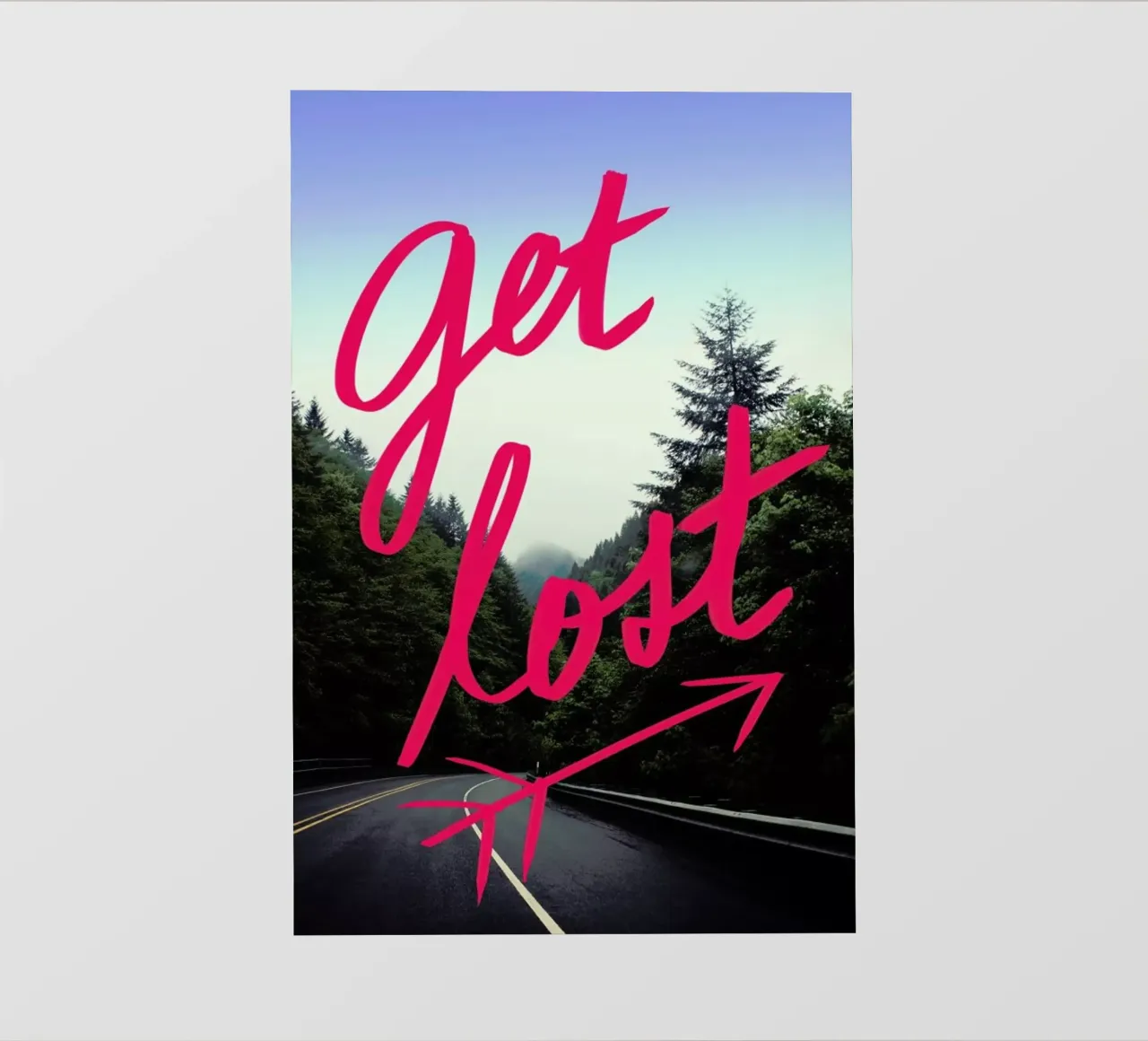 Get Lost pvc cover by Leah Flores