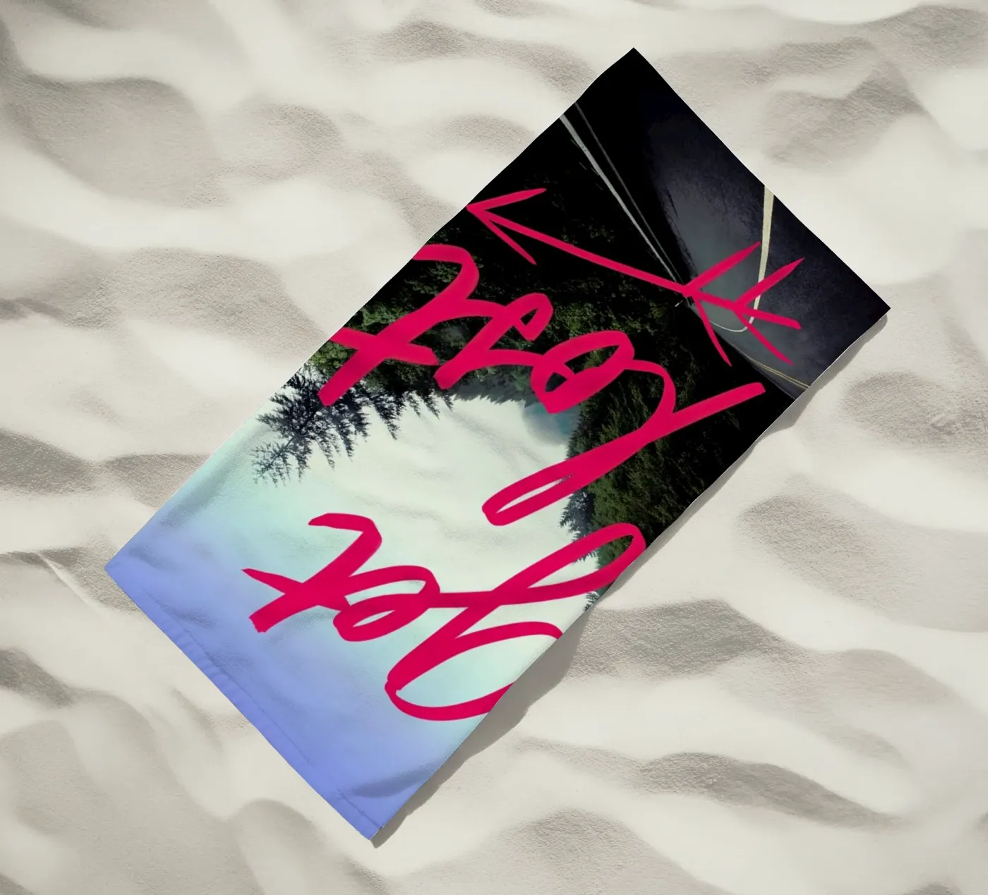 Get Lost strandhanddoek van Leah Flores