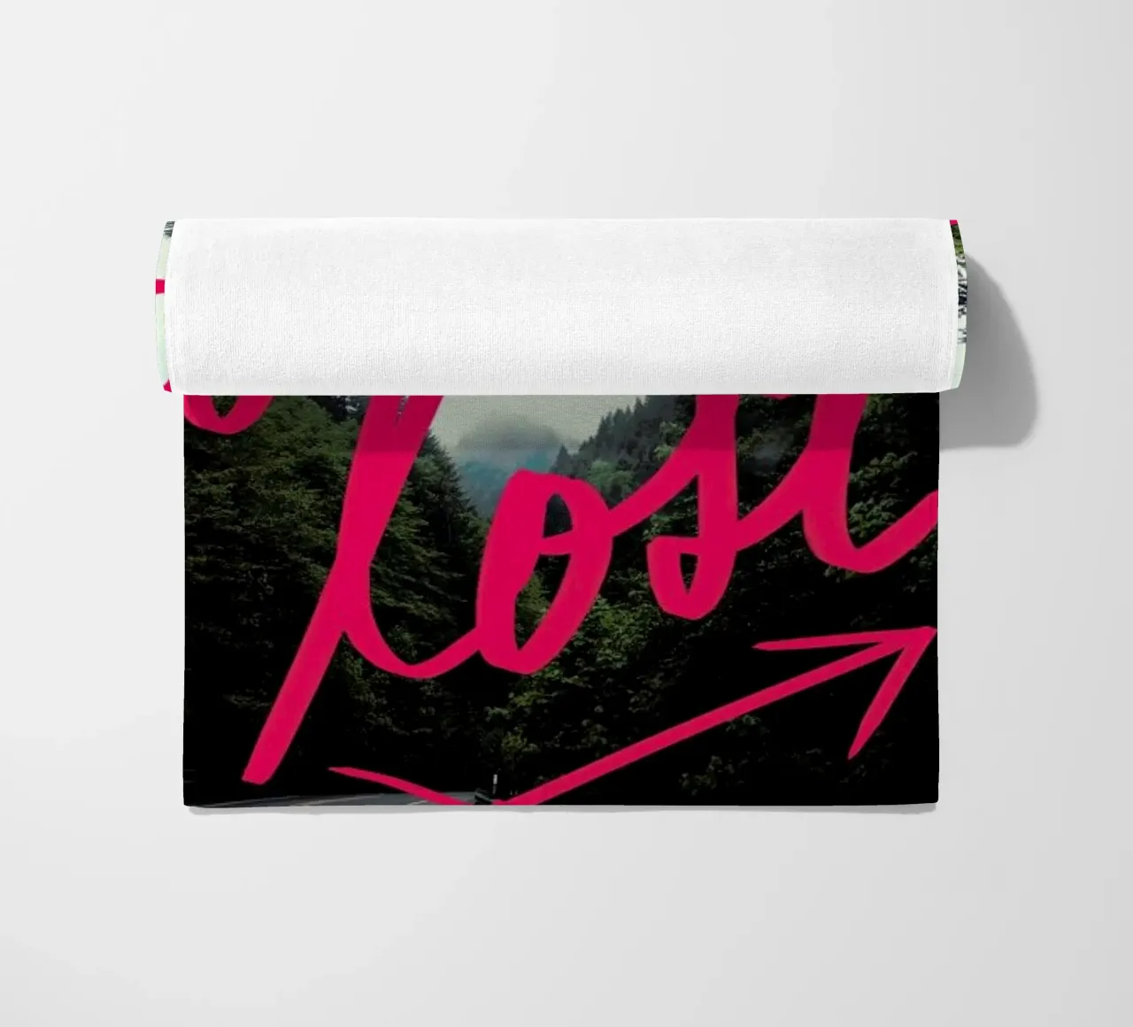 Get Lost toalla de playa de Leah Flores
