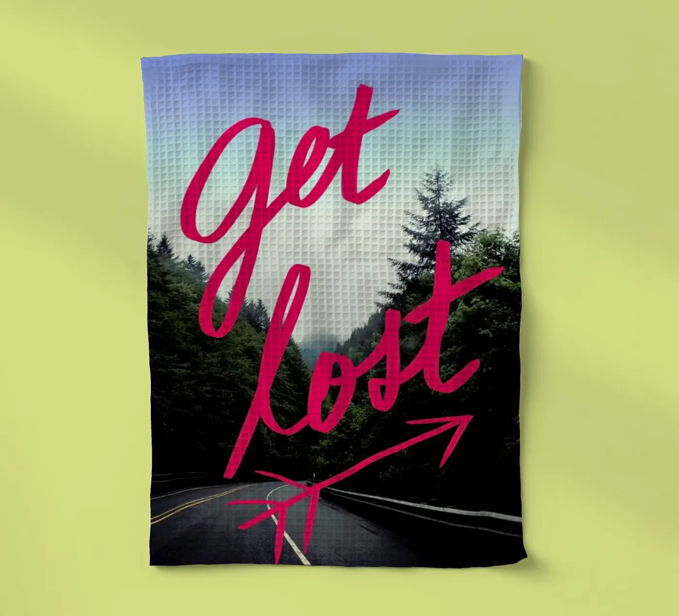 Get Lost tea towel by Leah Flores