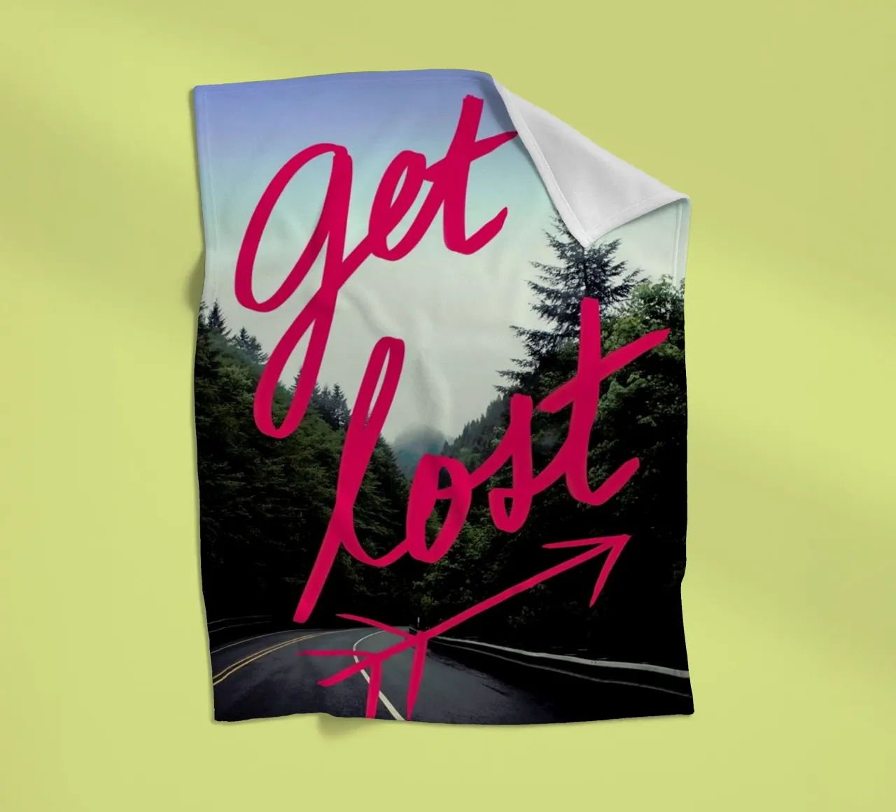 Get Lost fleecedeken van Leah Flores