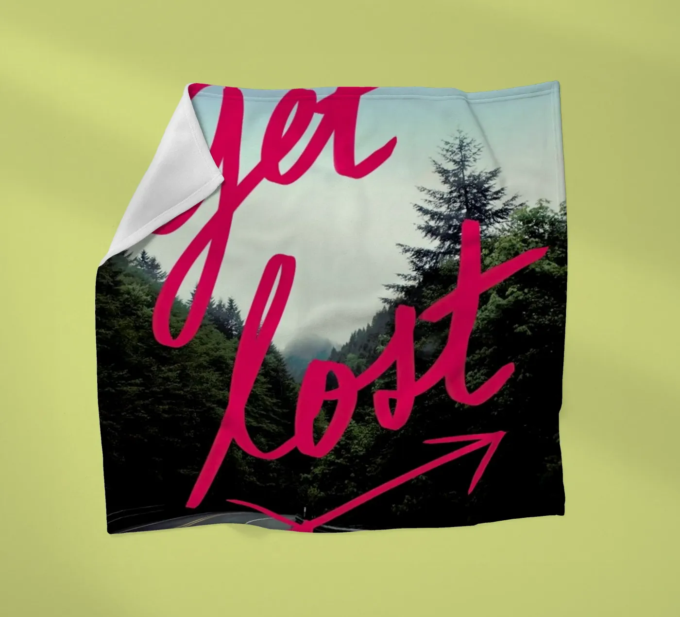 Get Lost Fleecedecke von Leah Flores