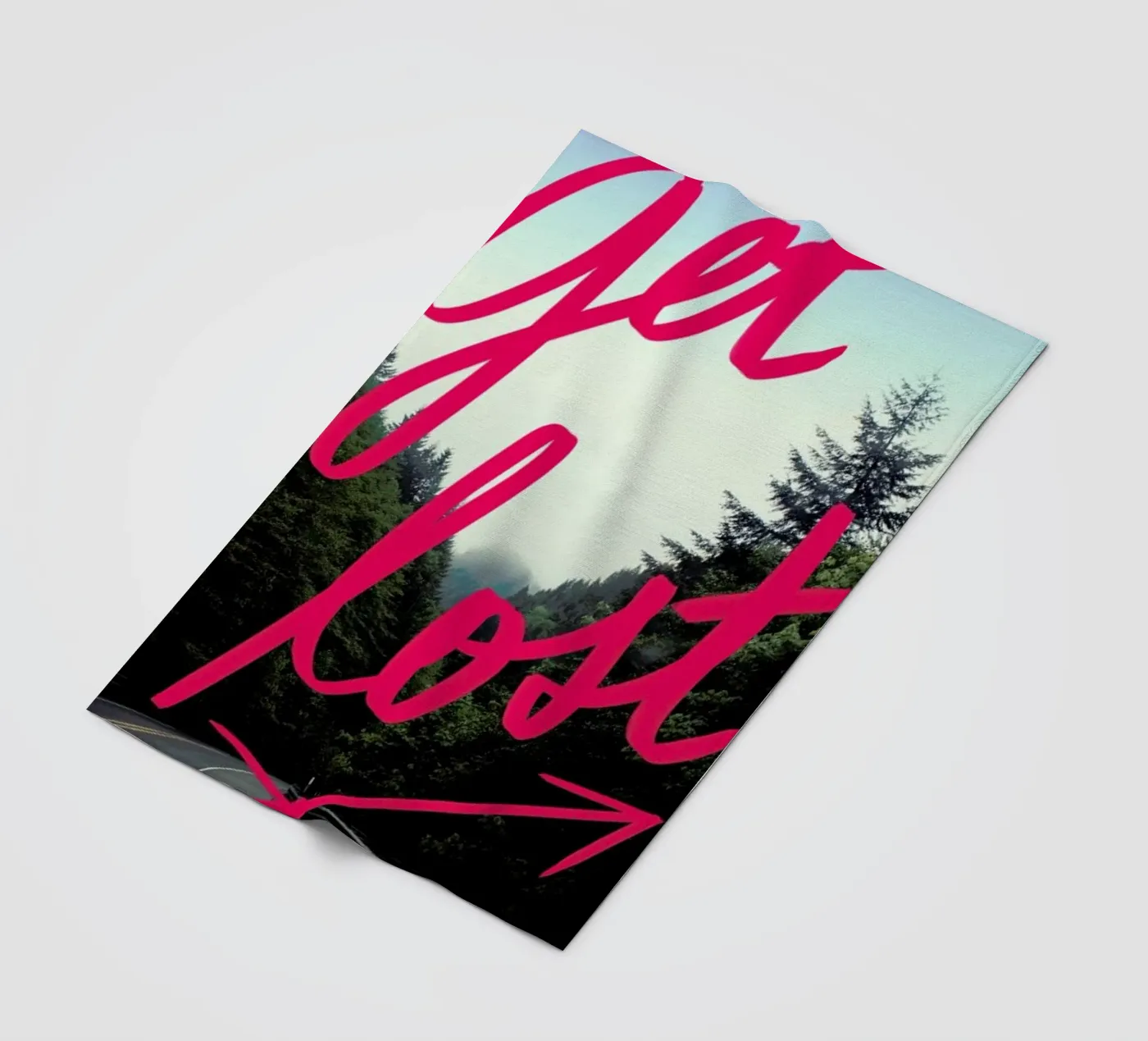 Get Lost Fleecedecke von Leah Flores