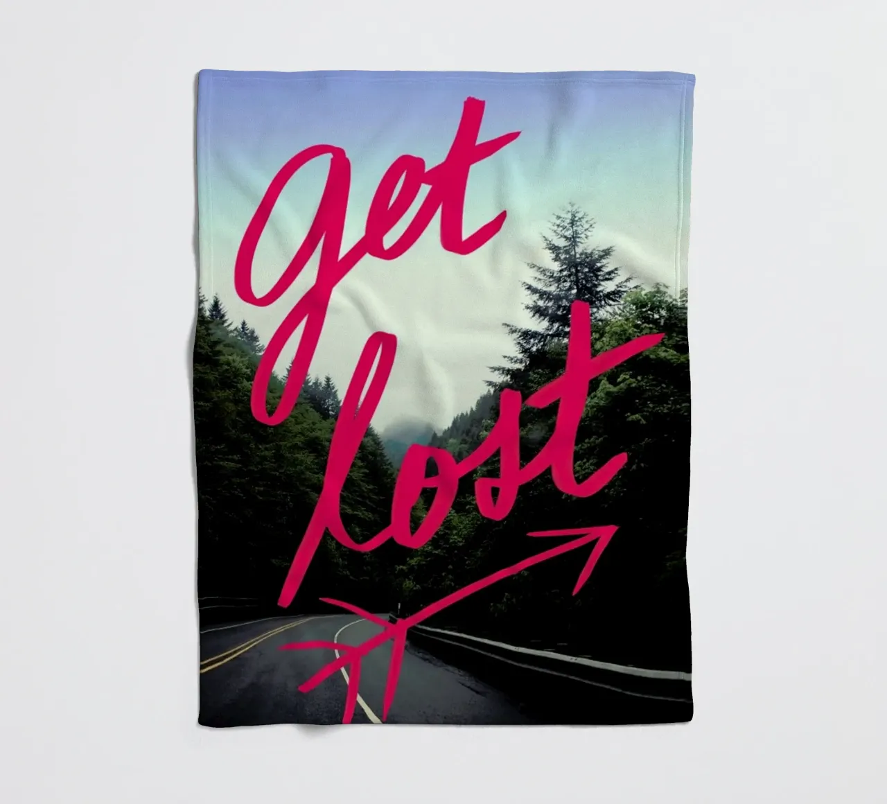 Get Lost fleecedeken van Leah Flores