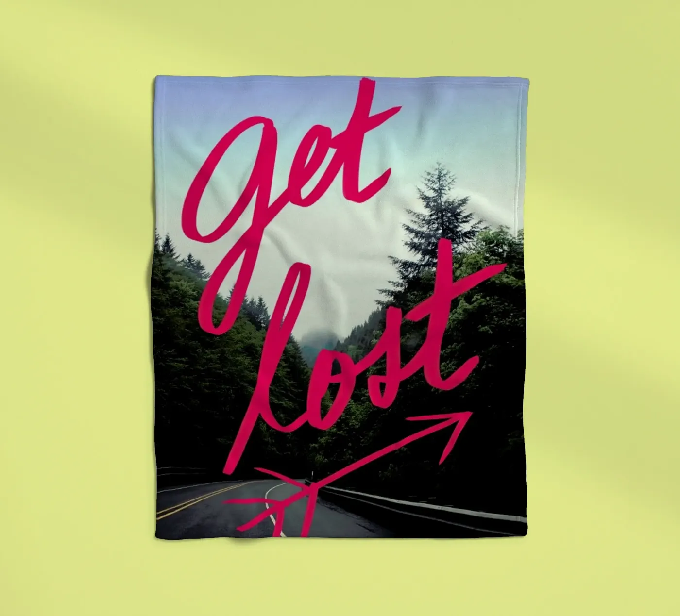 Get Lost Fleecedecke von Leah Flores