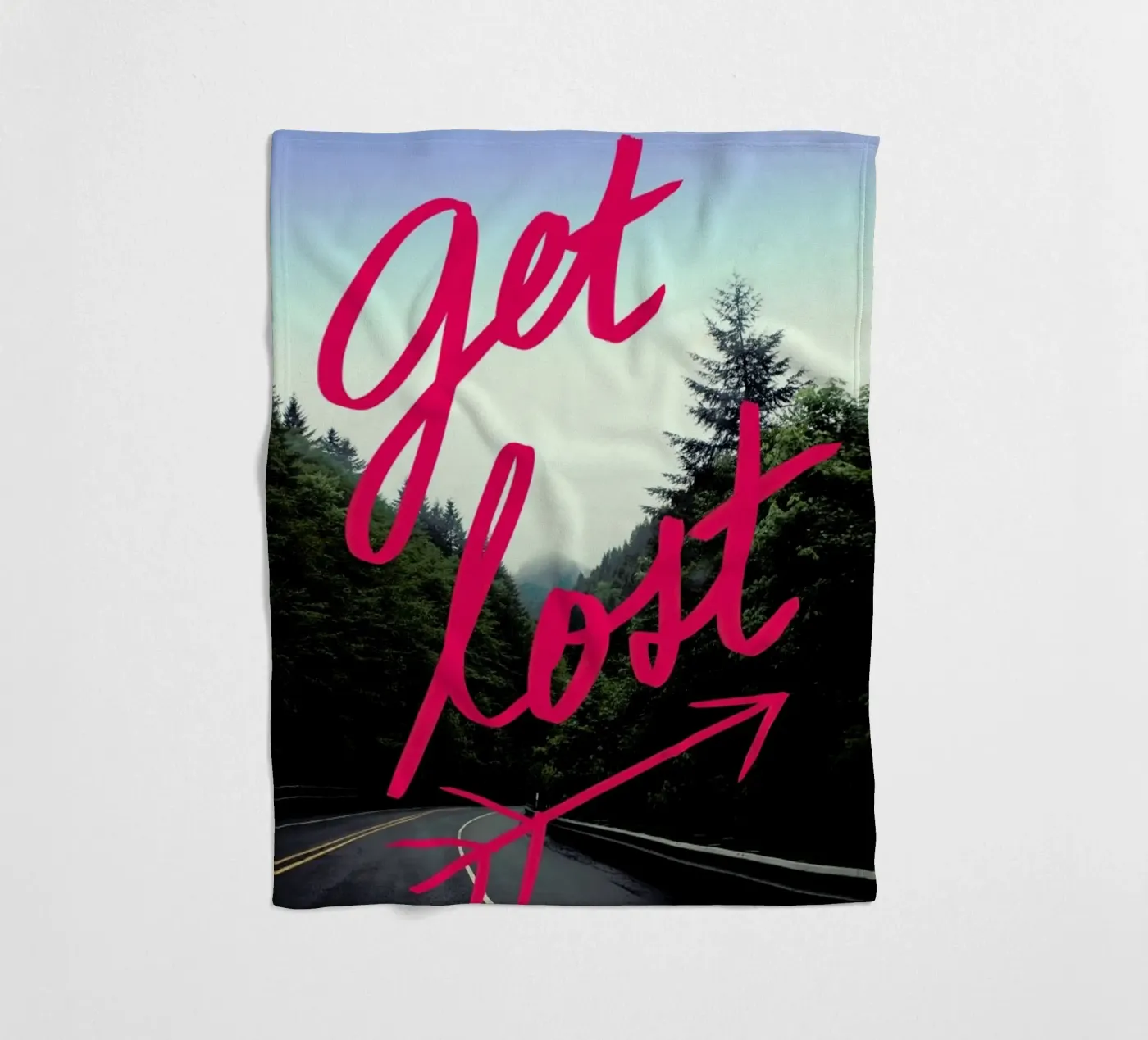 Get Lost Fleecedecke von Leah Flores