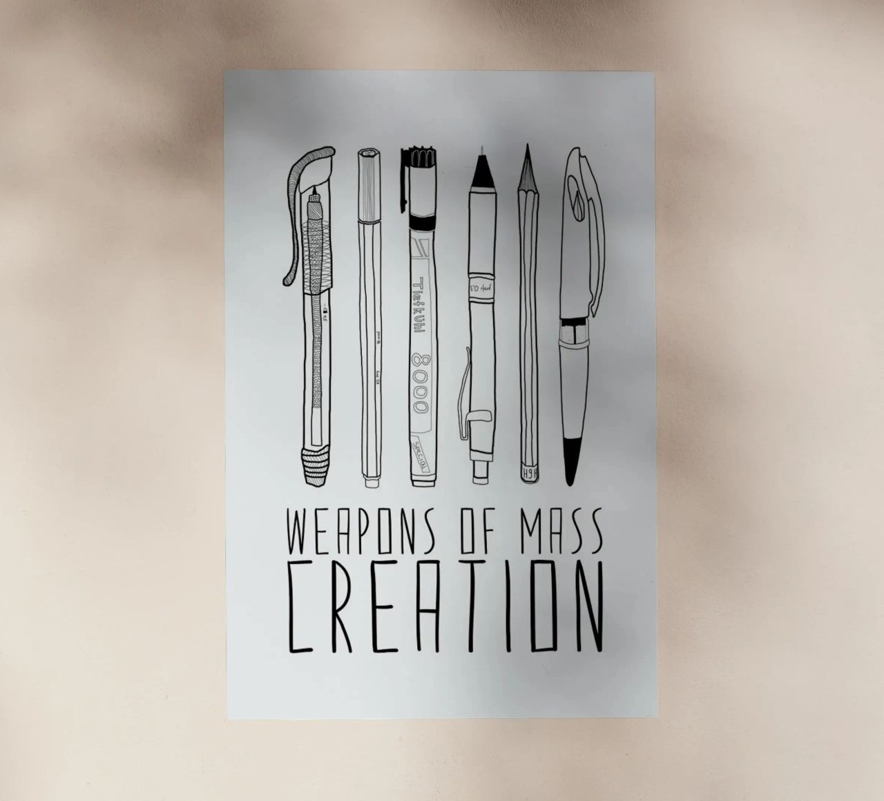 Weapons of Mass Creation pellicola backlit da Bianca Green