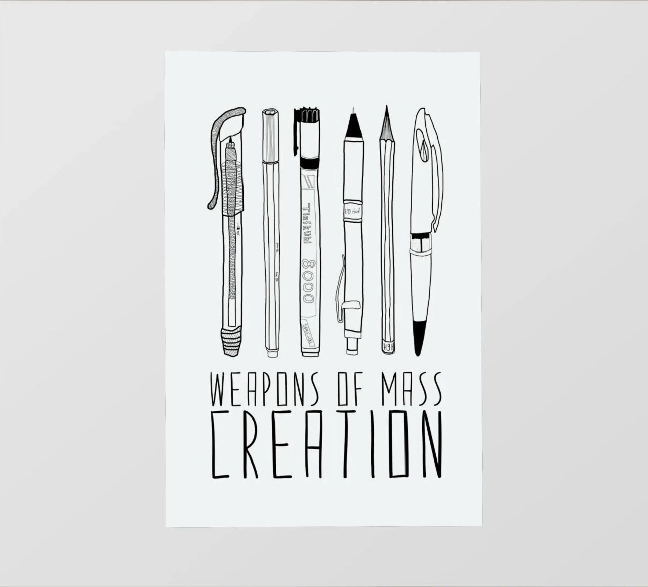 Weapons of Mass Creation pellicola backlit da Bianca Green