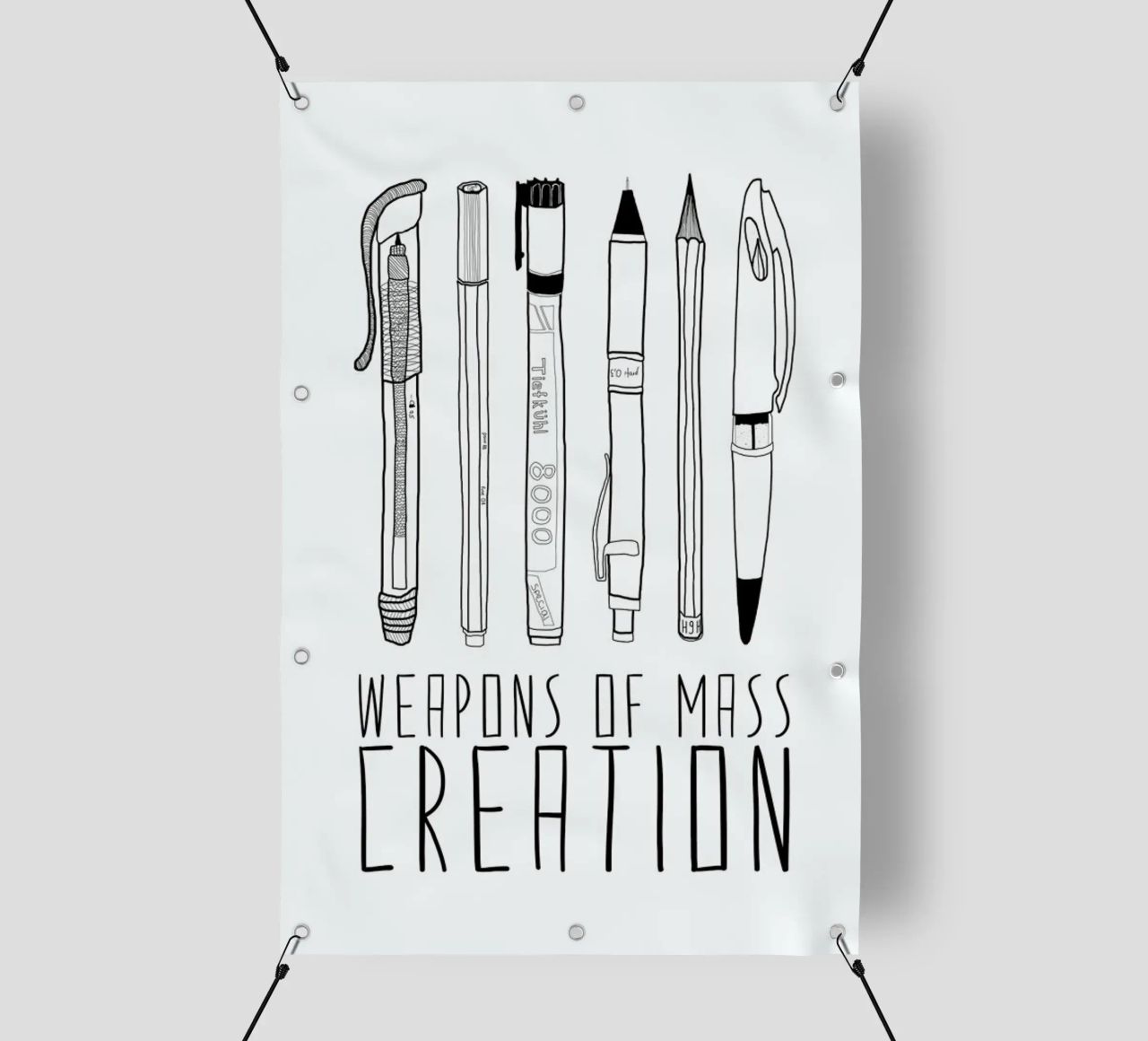 Weapons of Mass Creation telo in pvc da Bianca Green