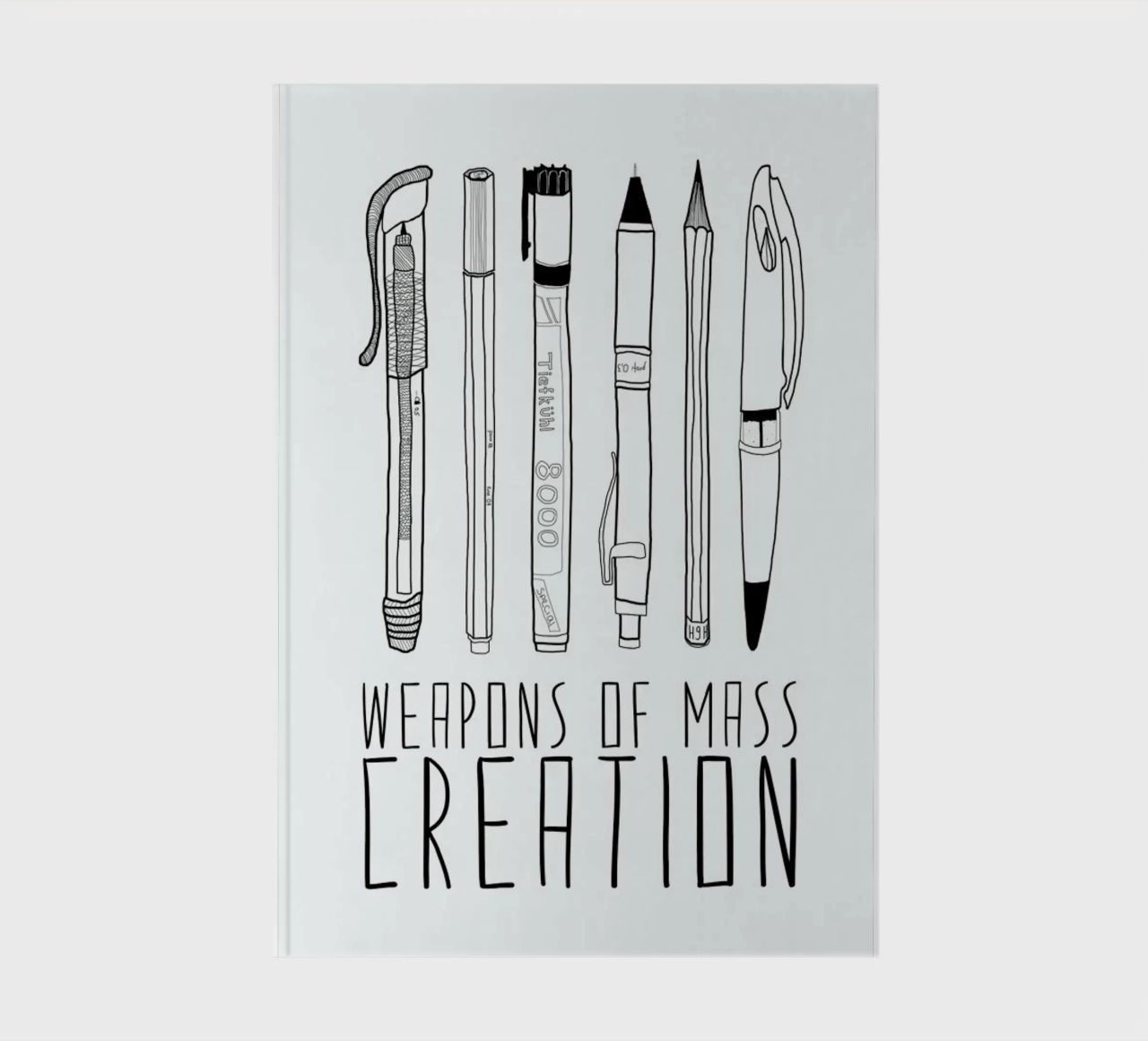 Weapons of Mass Creation notebook by Bianca Green