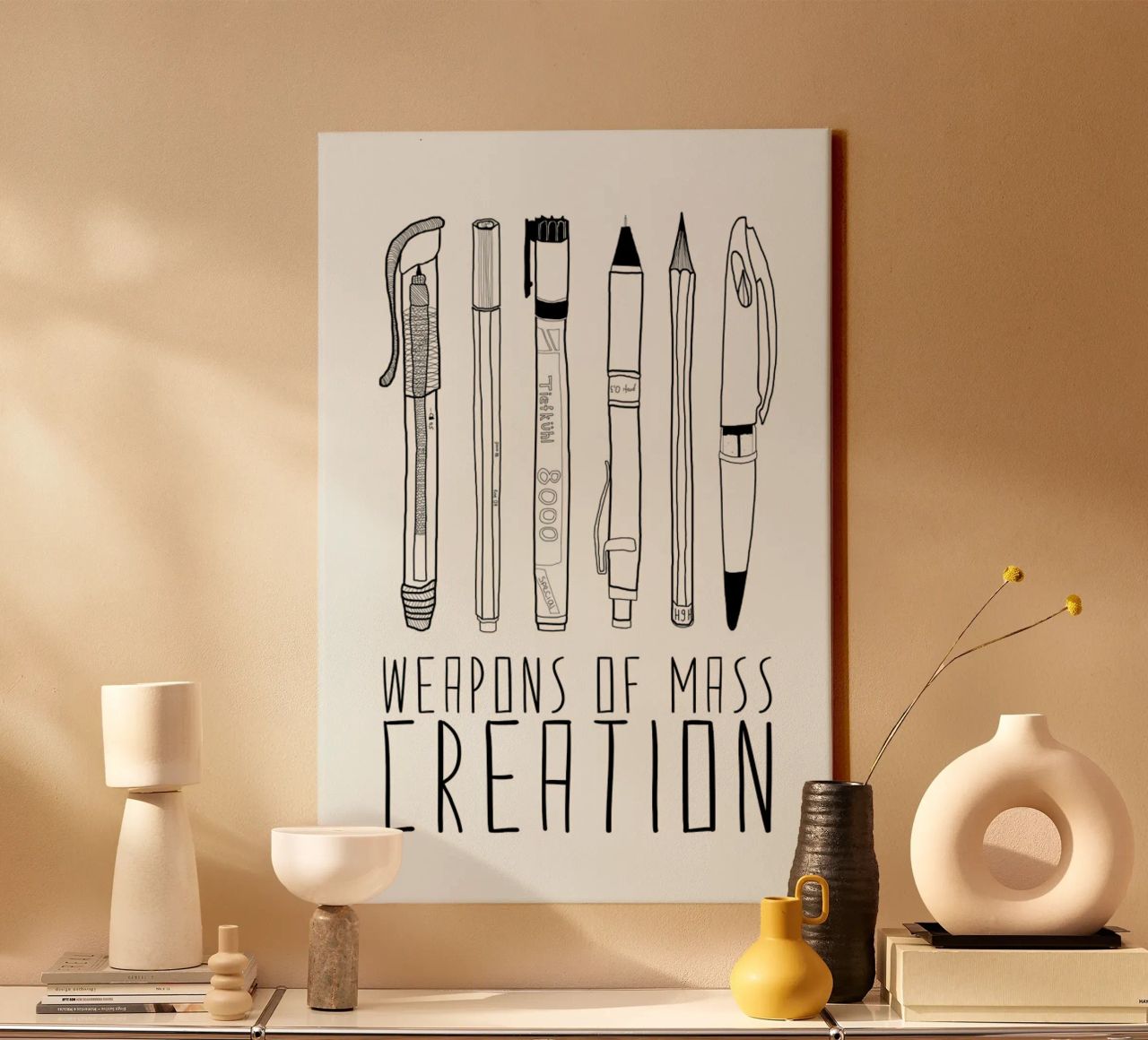 Weapons of Mass Creation canvas by Bianca Green