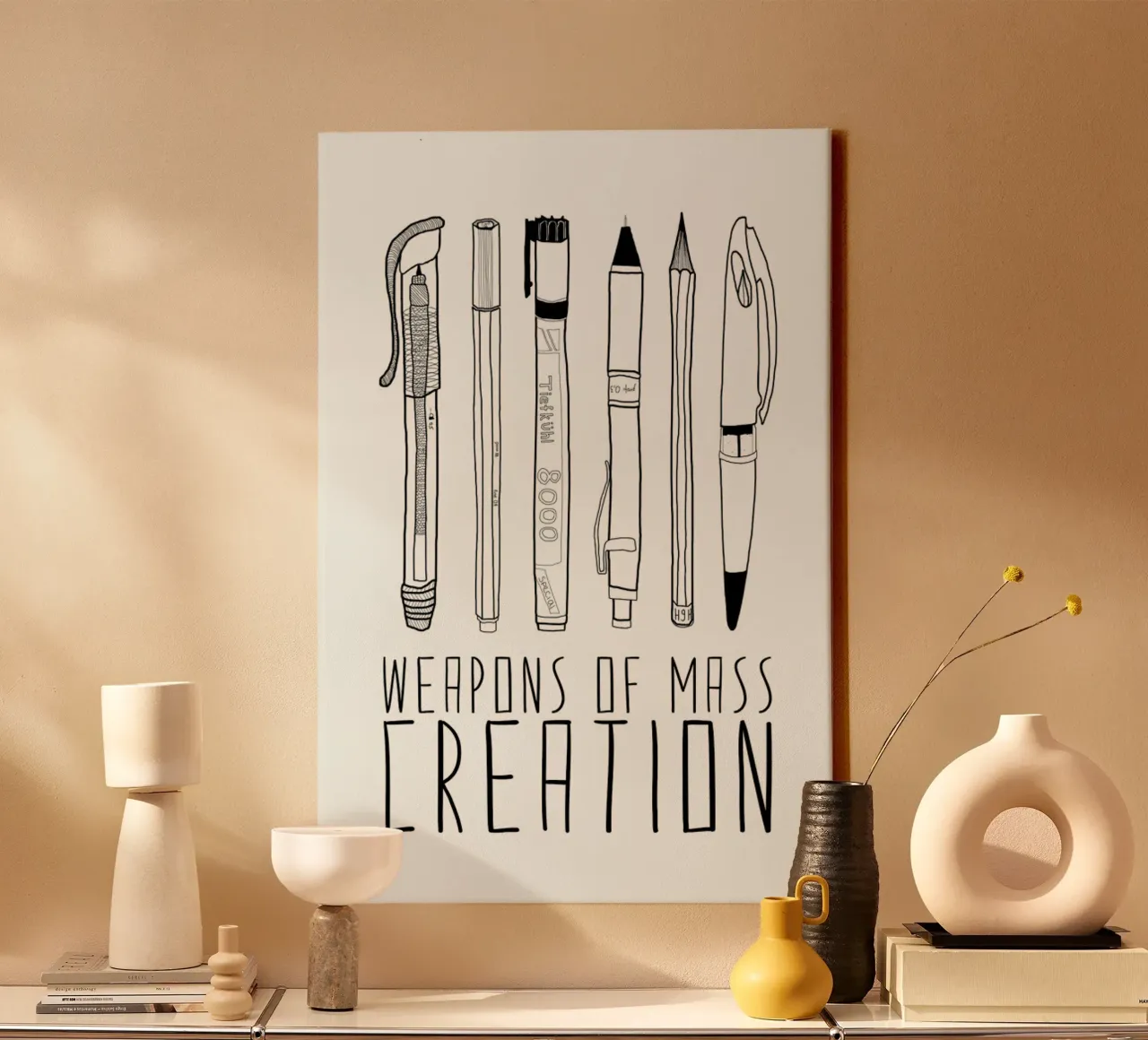 Weapons of Mass Creation Leinwand von Bianca Green
