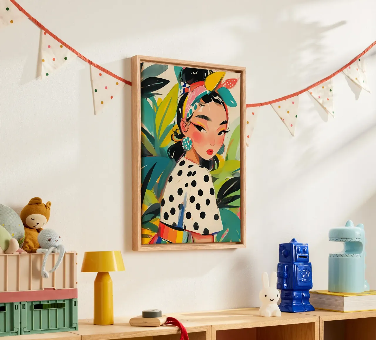 Poster d'arte minimalista 514 tela con Cornice a cassetta da ahmiaLodri