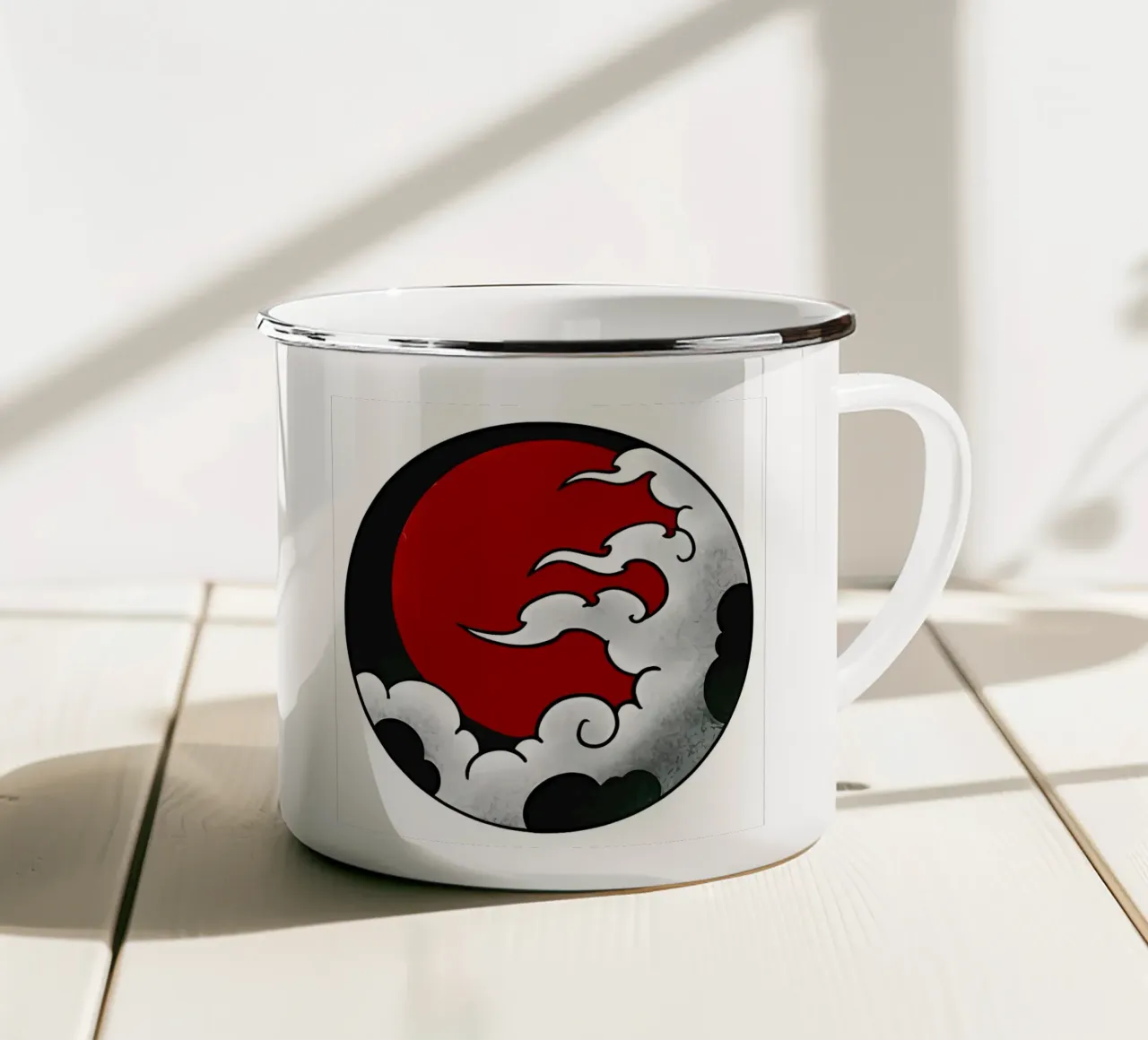 Poster d'arte minimalista 518 tazza in smalto da ahmiaLodri