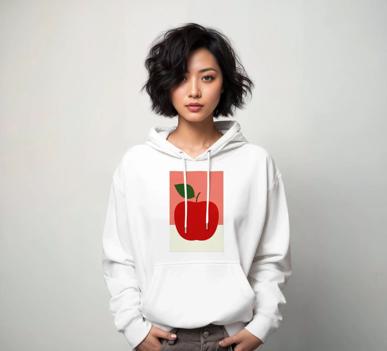 Red Apple felpa con cappuccio da Rosi Feist