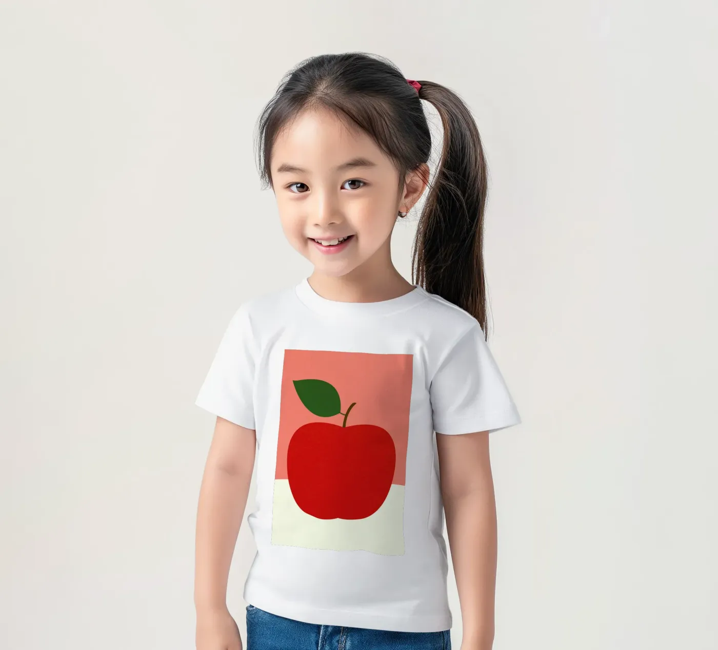 Mela rossa t-shirt bambini da Rosi Feist