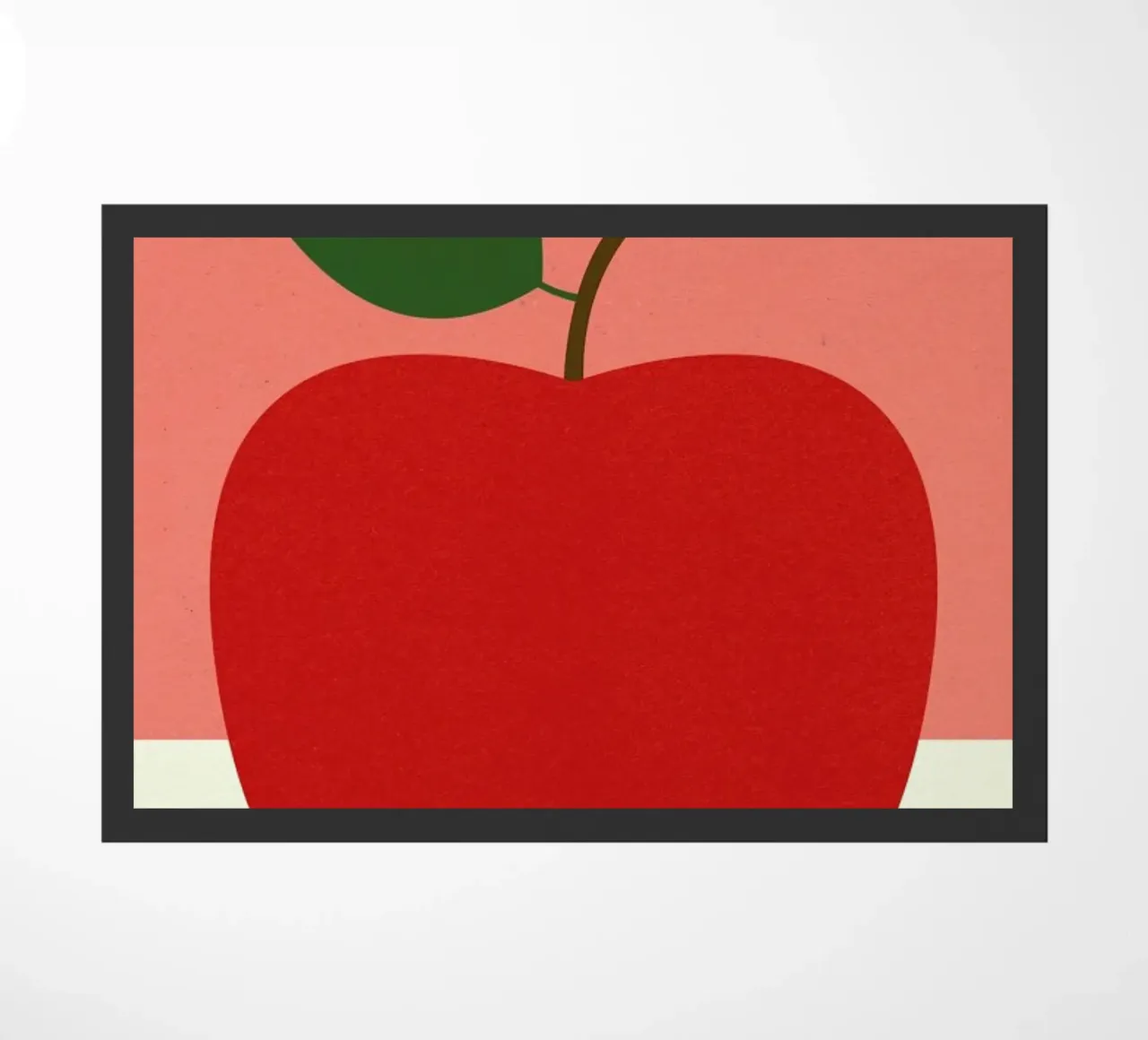 Red Apple doormat by Rosi Feist