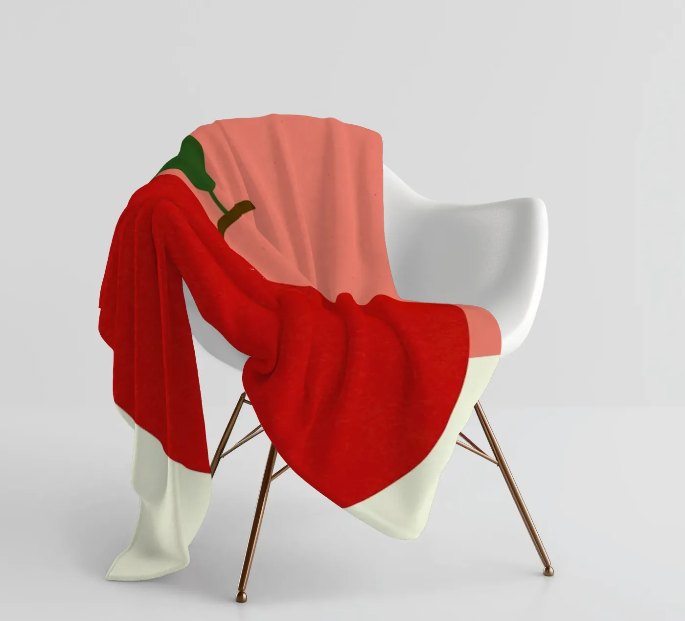 Mela rossa coperta in pile da Rosi Feist