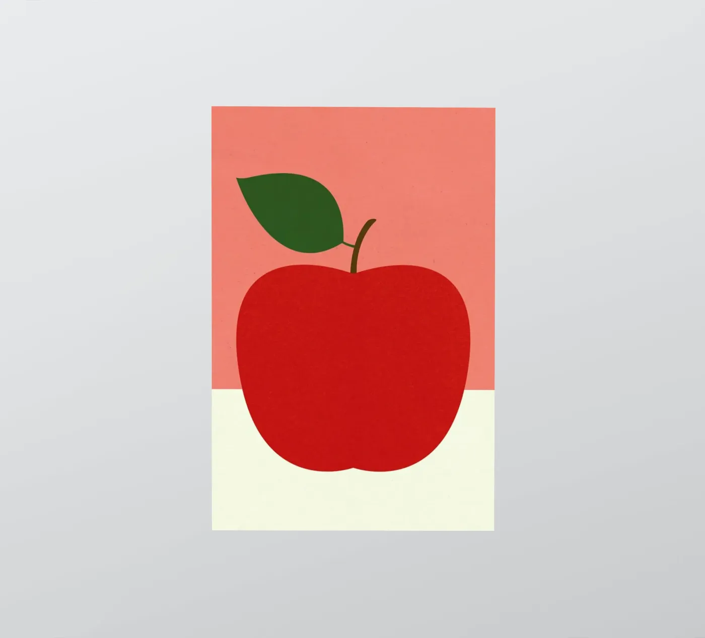 Rode appel sticker van Rosi Feist