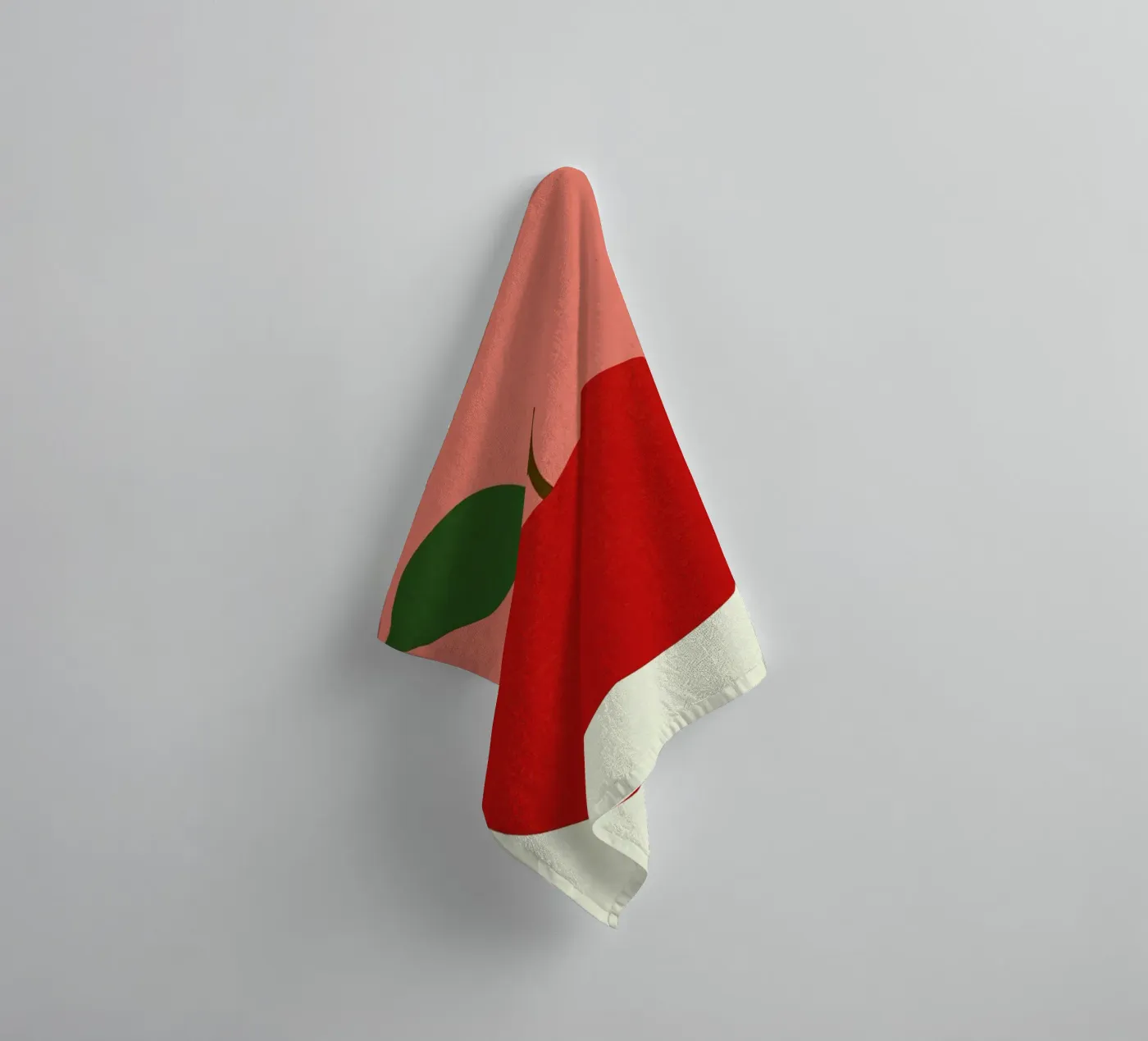 Red Apple towel by Rosi Feist