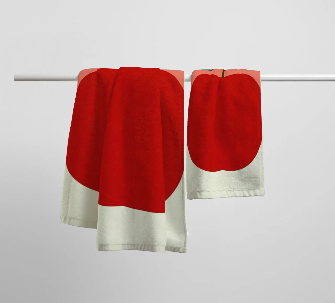 Red Apple towel by Rosi Feist
