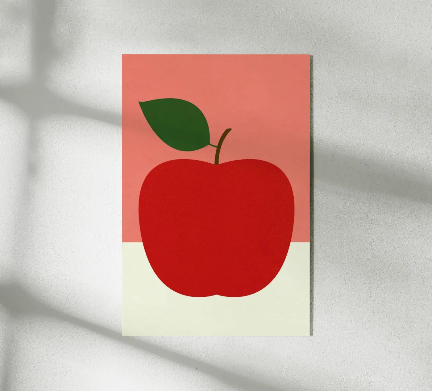 Red Apple acrylic glass by Rosi Feist