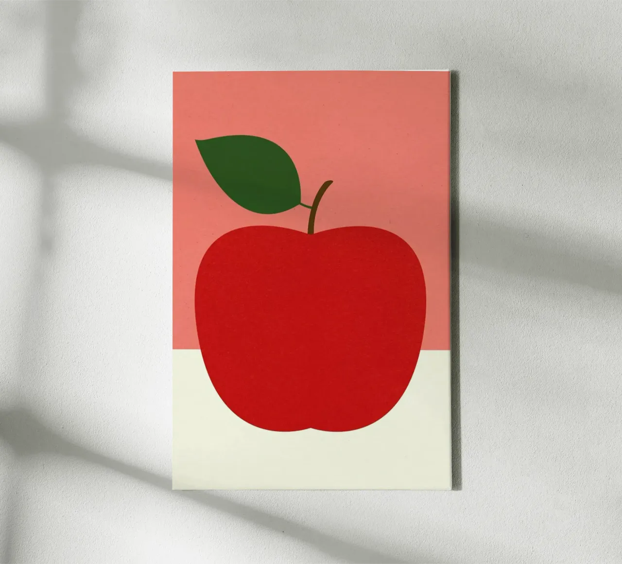 Red Apple canvas met Baklijst van Rosi Feist