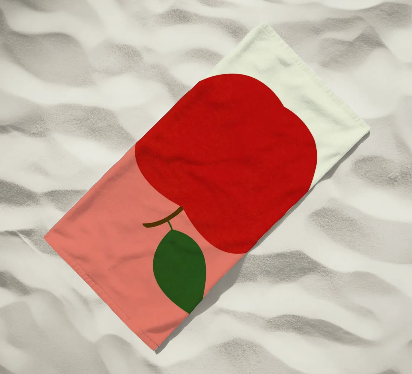 Red Apple beach towel by Rosi Feist