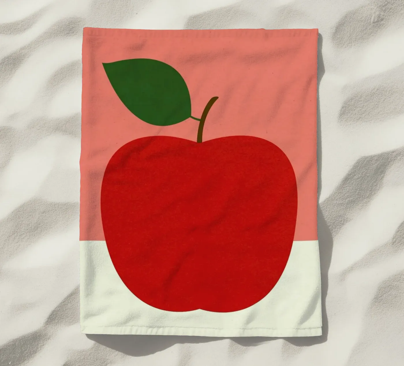 Red Apple beach towel by Rosi Feist