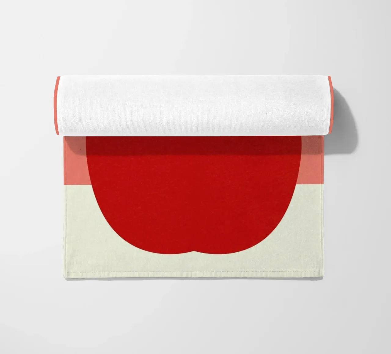 Red Apple beach towel by Rosi Feist