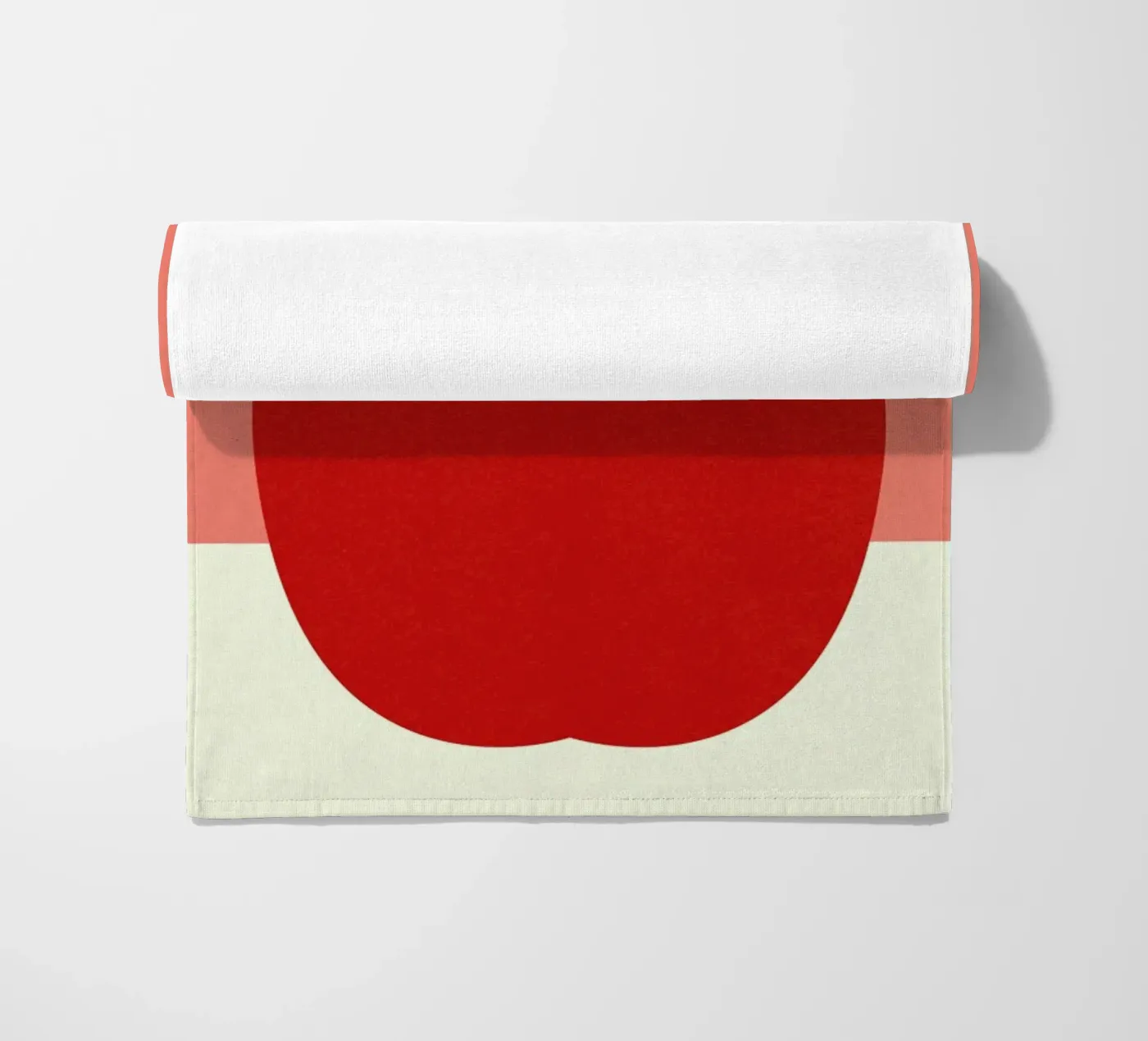 Red Apple beach towel by Rosi Feist