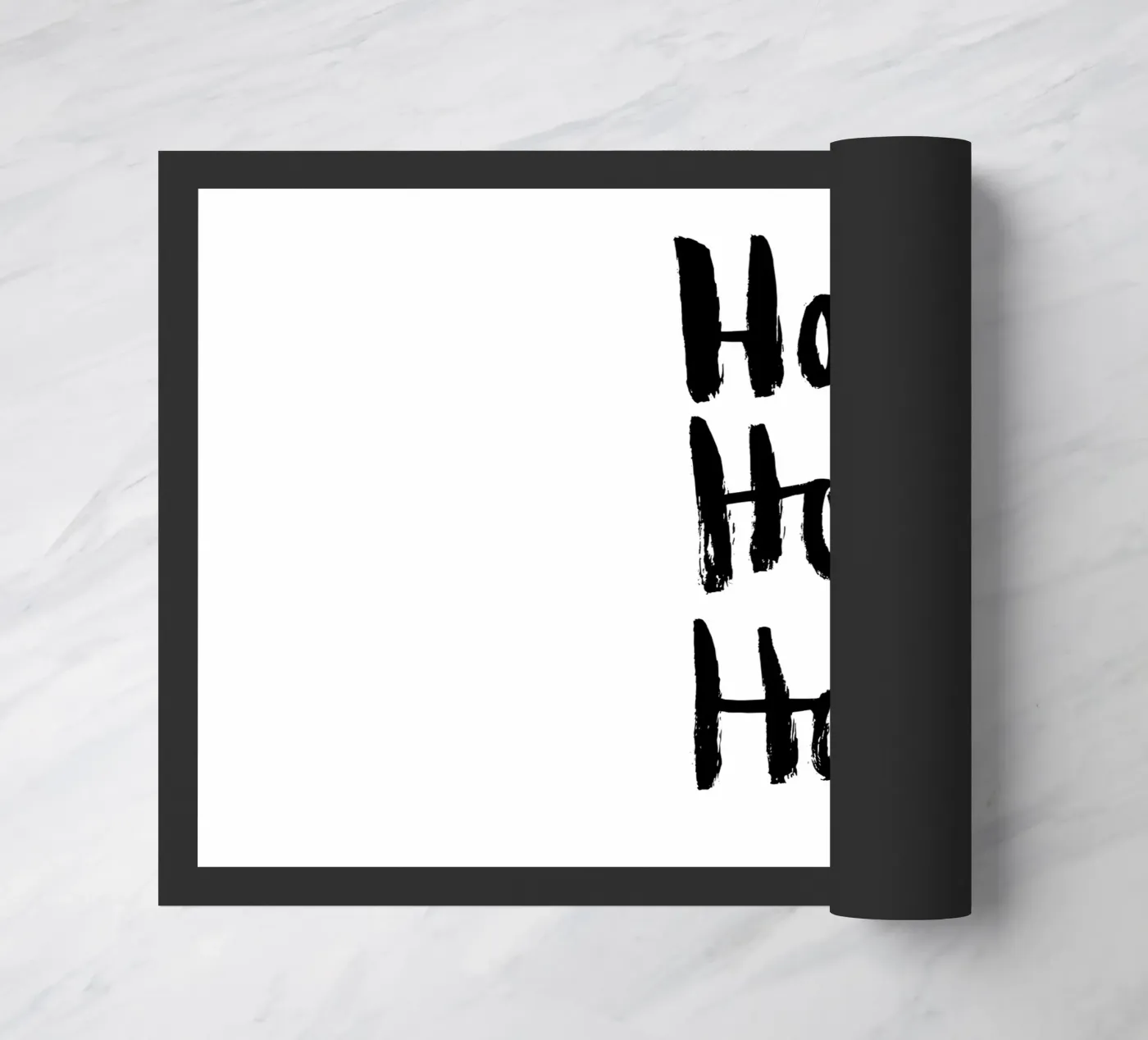 Hohoho Fußmatte von Brushmeetspaper