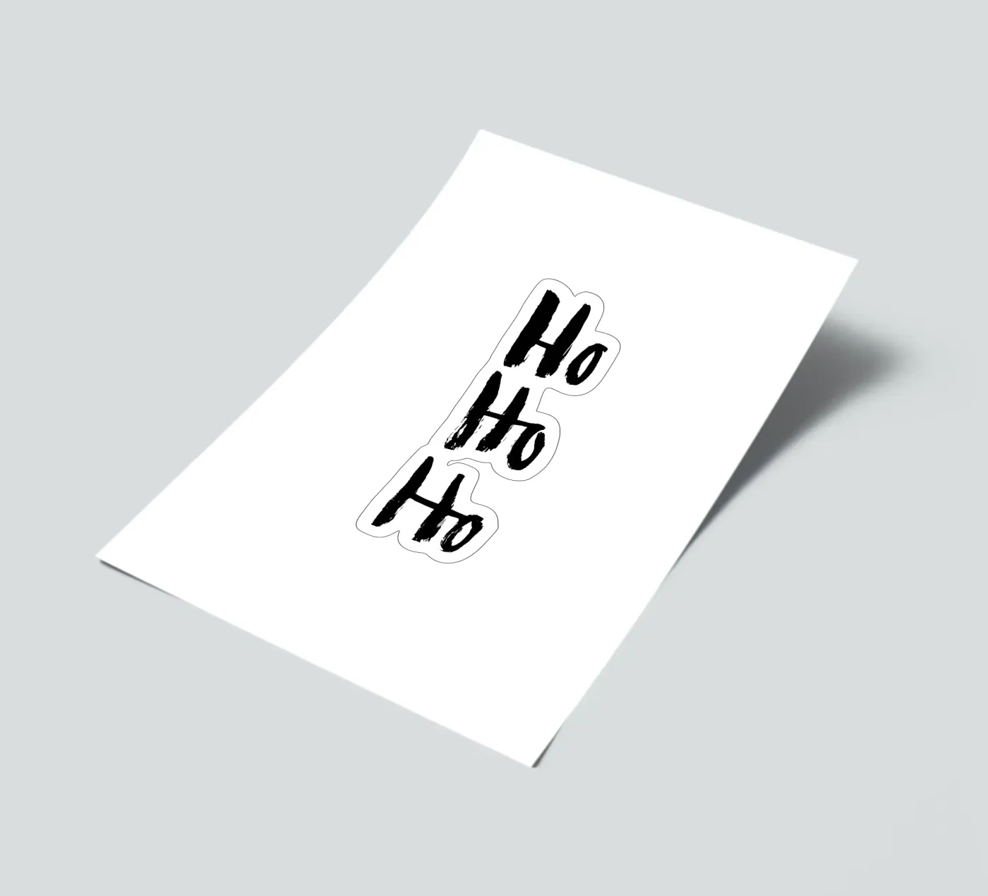 Hohoho stickervel van Brushmeetspaper