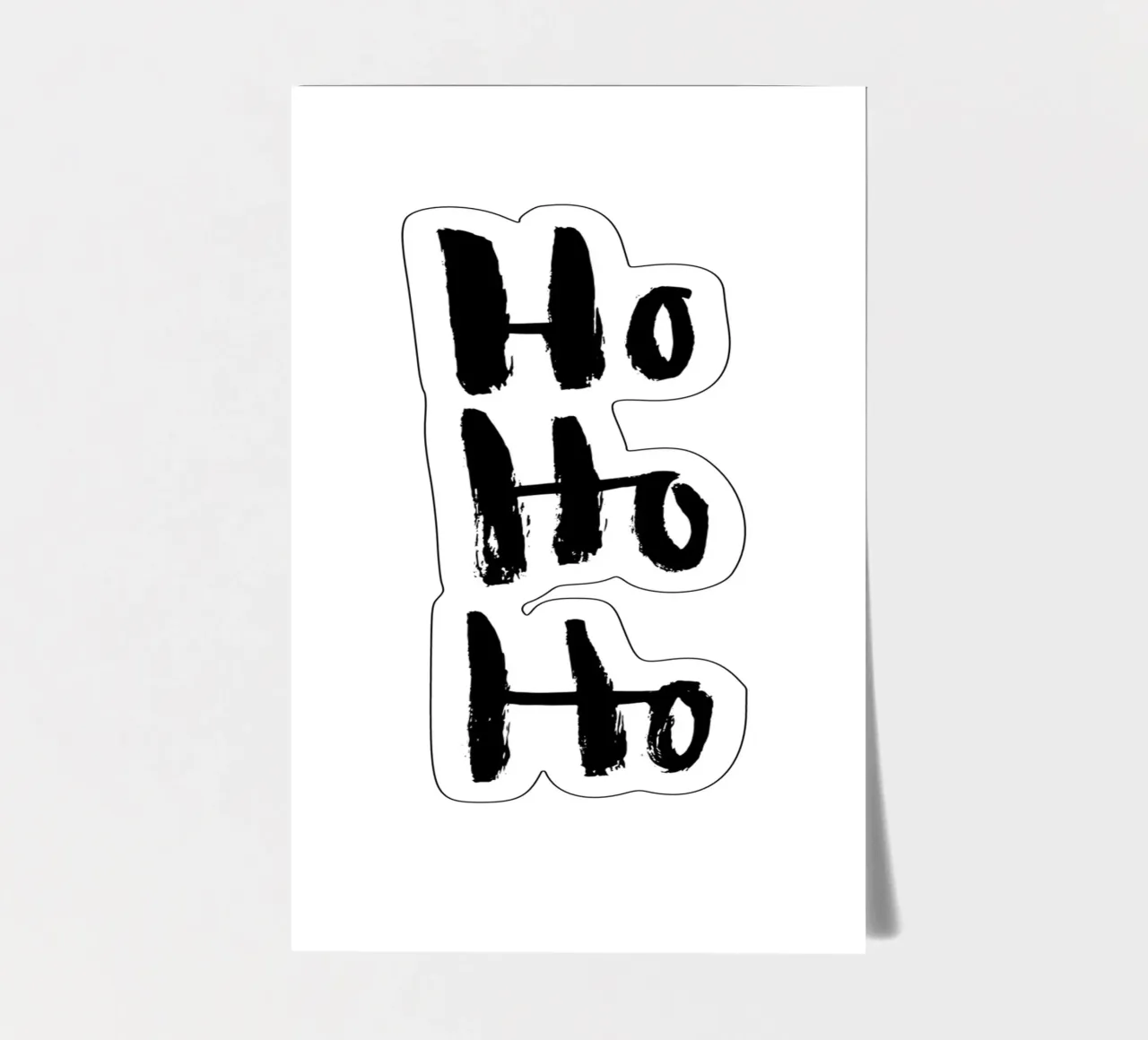 Hohoho sticker sheet by Brushmeetspaper