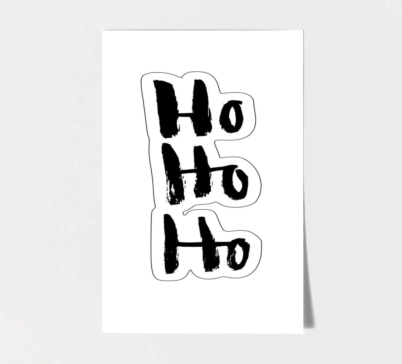Hohoho stickervel van Brushmeetspaper