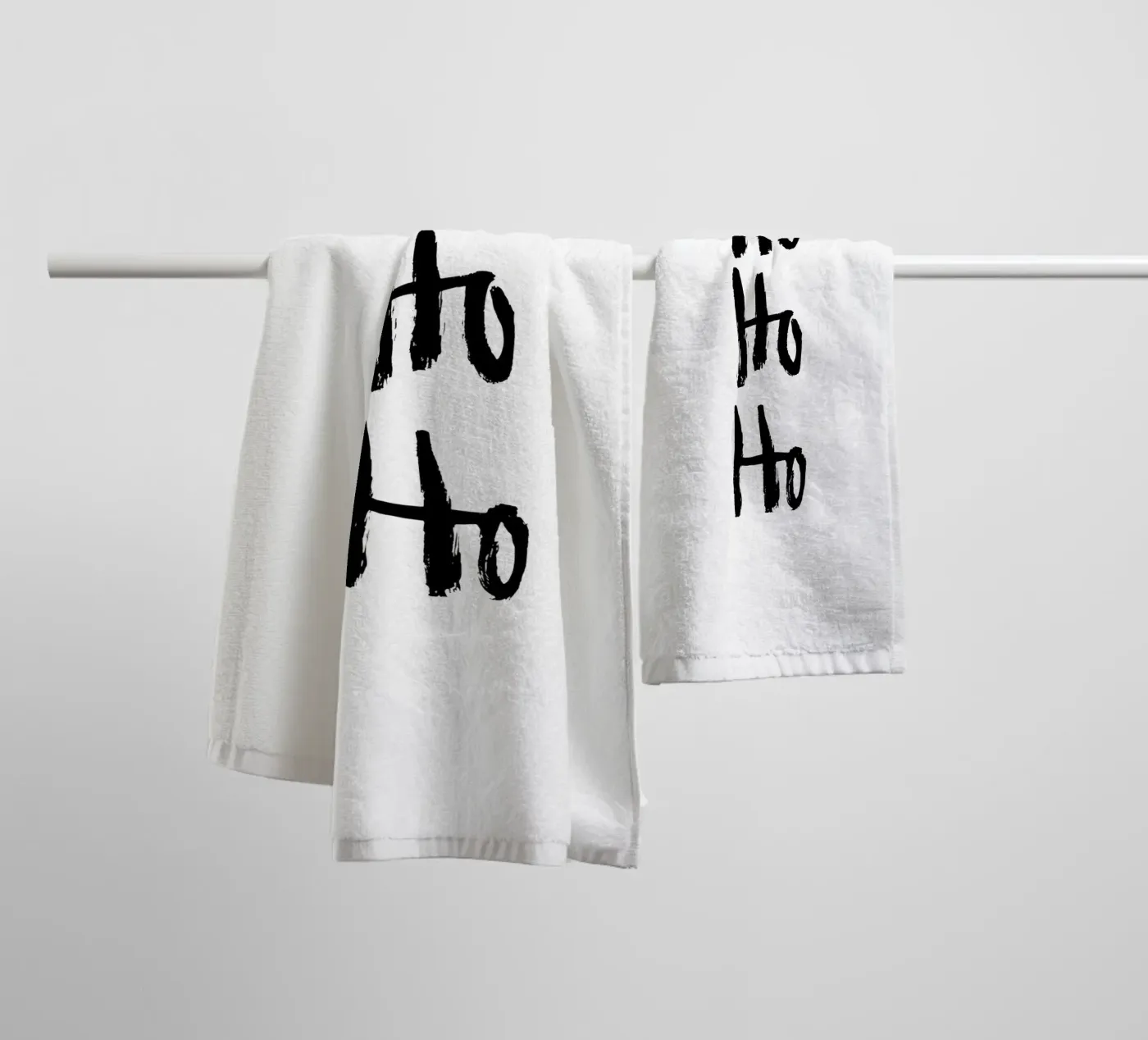Hohoho badhanddoek van Brushmeetspaper