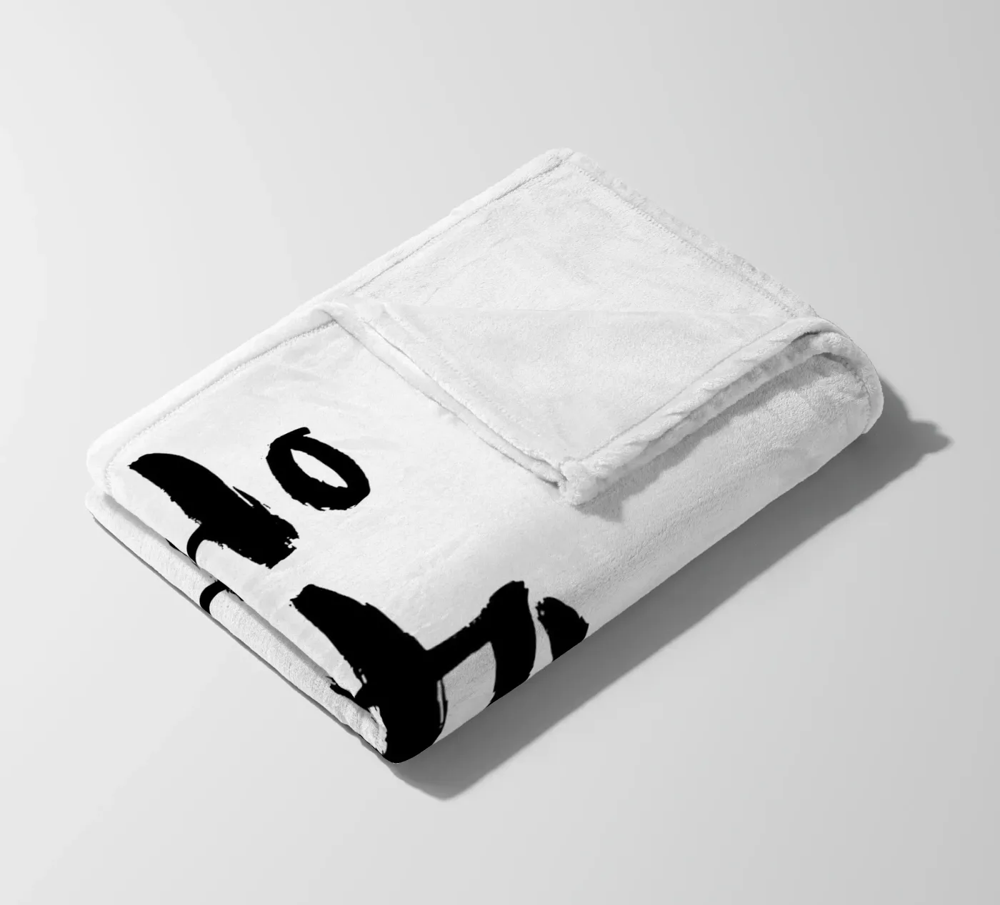 Hohoho fleece blanket by Brushmeetspaper