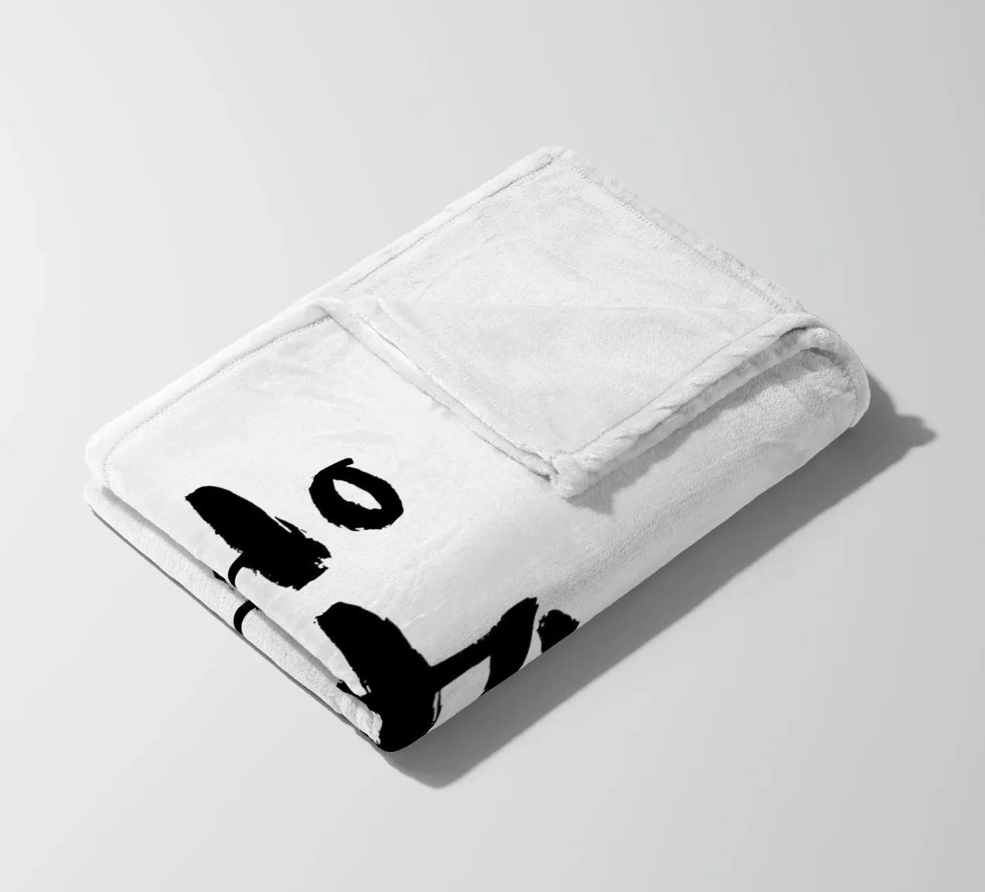 Hohoho fleece blanket by Brushmeetspaper