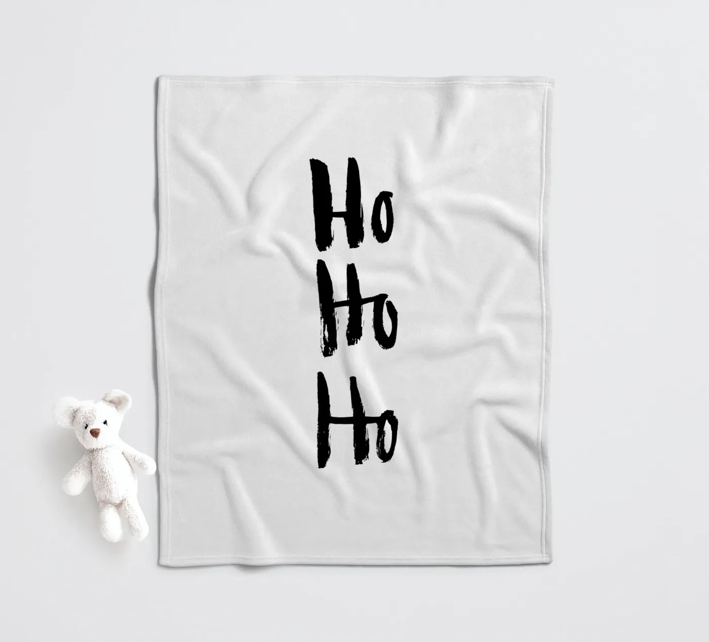 Hohoho fleece blanket by Brushmeetspaper