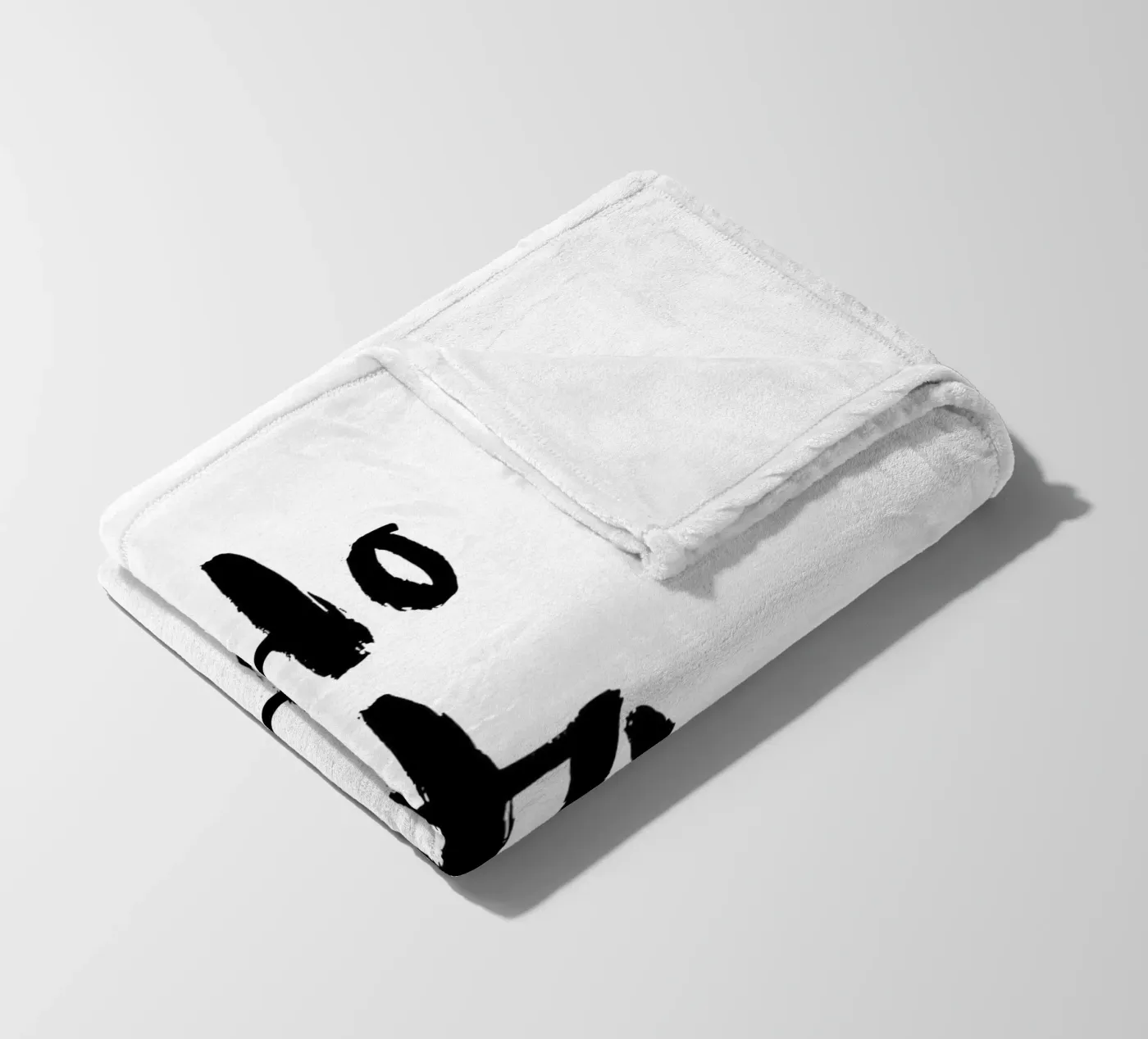 Hohoho fleece blanket by Brushmeetspaper