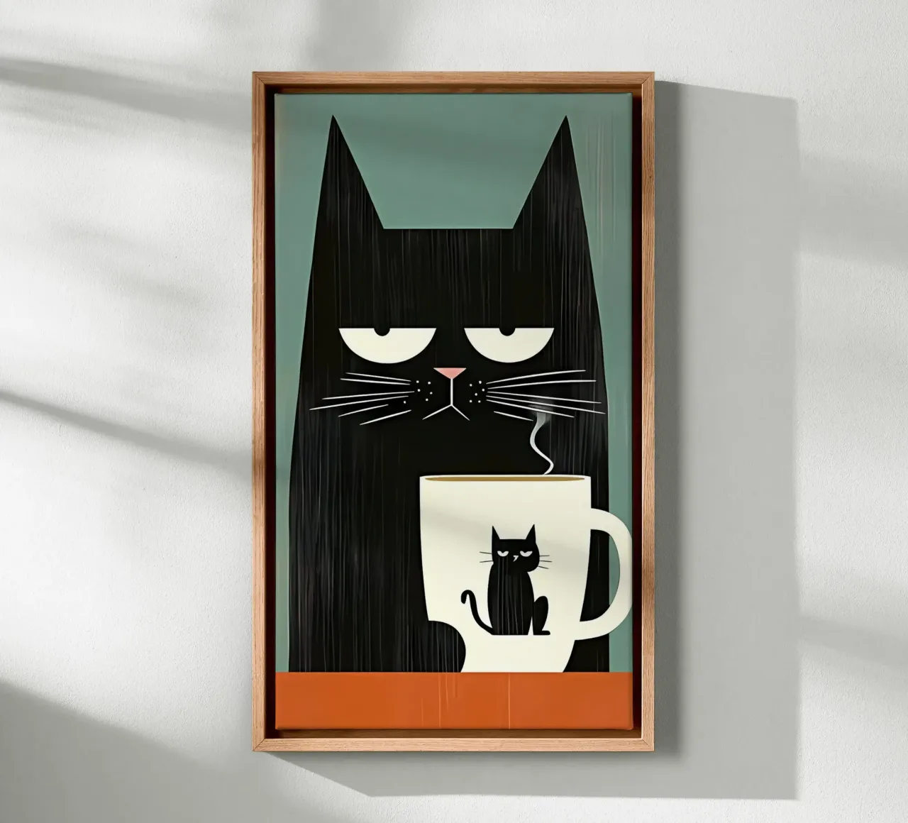 Poster d'arte minimalista 520 tela con Cornice a cassetta da ahmiaLodri