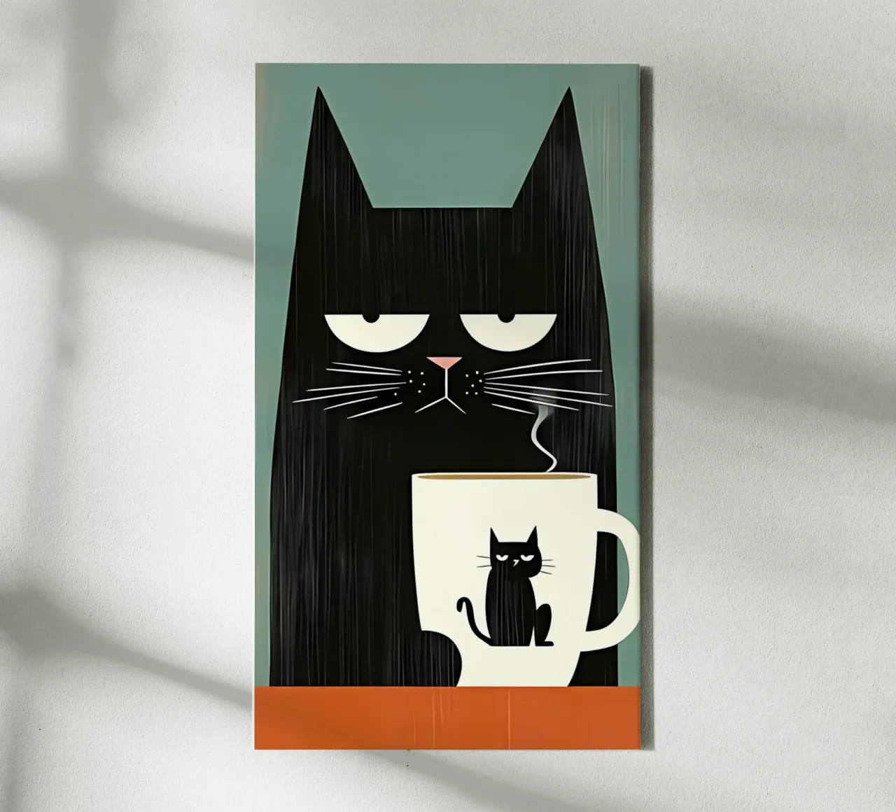 Poster d'arte minimalista 520 tela con Cornice a cassetta da ahmiaLodri