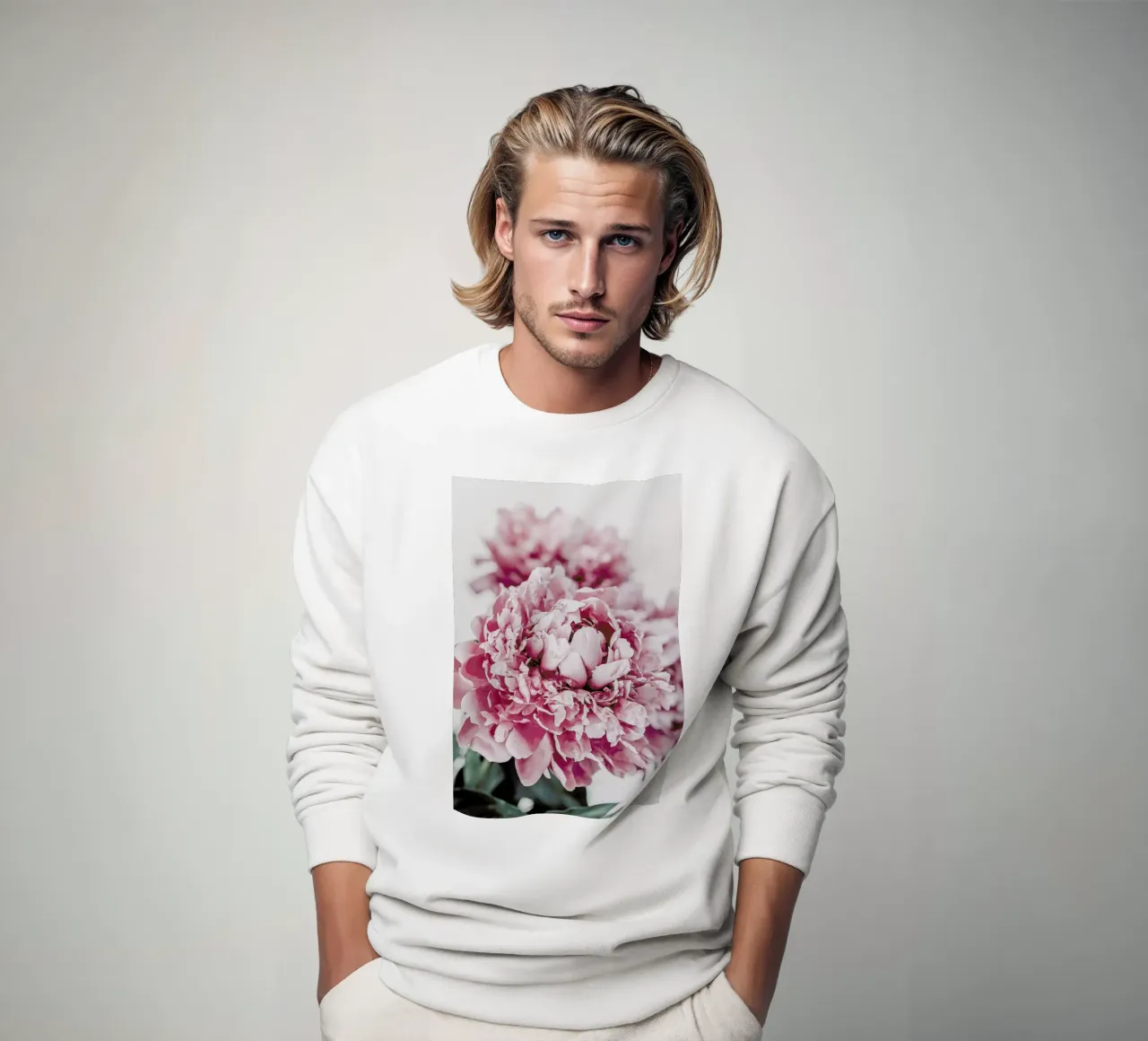 Peony in Focus felpa da Flora & Fauna